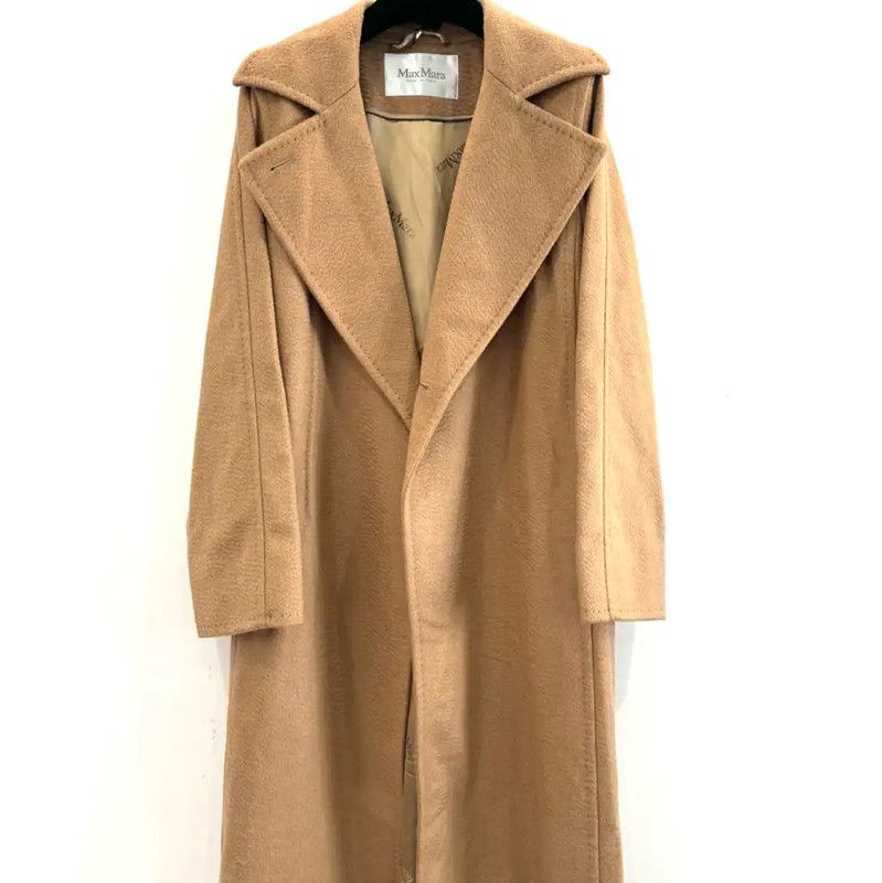 Max Mara MaxMara Camel Polyester Women's Coat 0089 Size S / US 4 / IT 40 - 1 Thumbnail