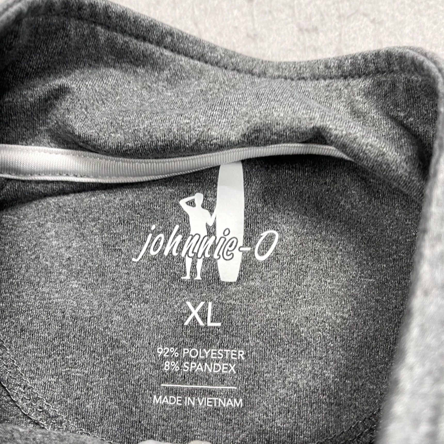 johnnie-O johnnie-O Jacket Mens XL Gray 1/4 Zip Stretch Flex Prep Performance Shirt Size US XL / EU 56 / 4 - 3 Thumbnail