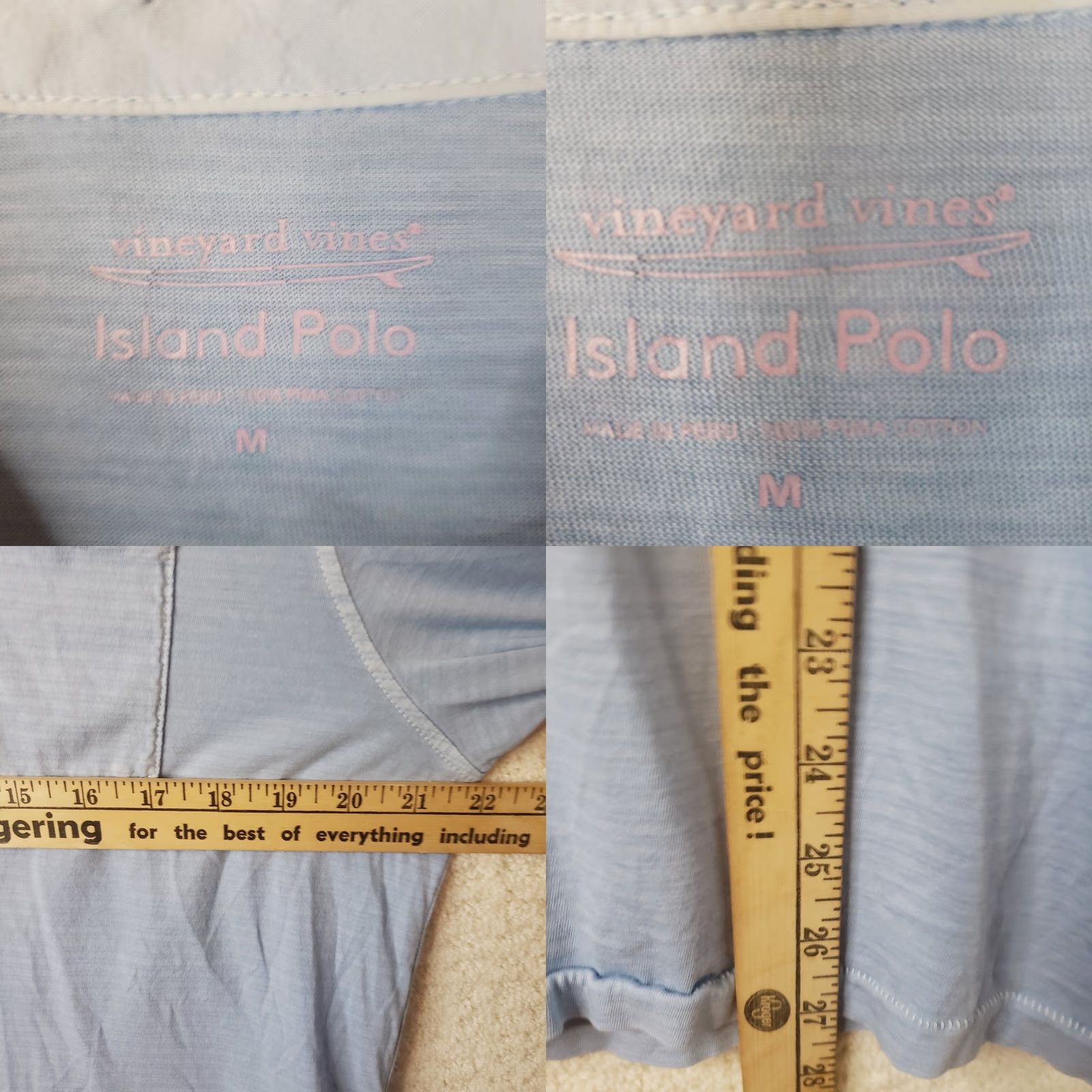 Vineyard Vines Vineyard Vines Island Polo Shirt Mens M Blue Solid Polo Short Sleeve Preppy Logo Embroidered Golf Stretch Modern Classic Mens Size US M / EU 48-50 / 2 - 9 Thumbnail
