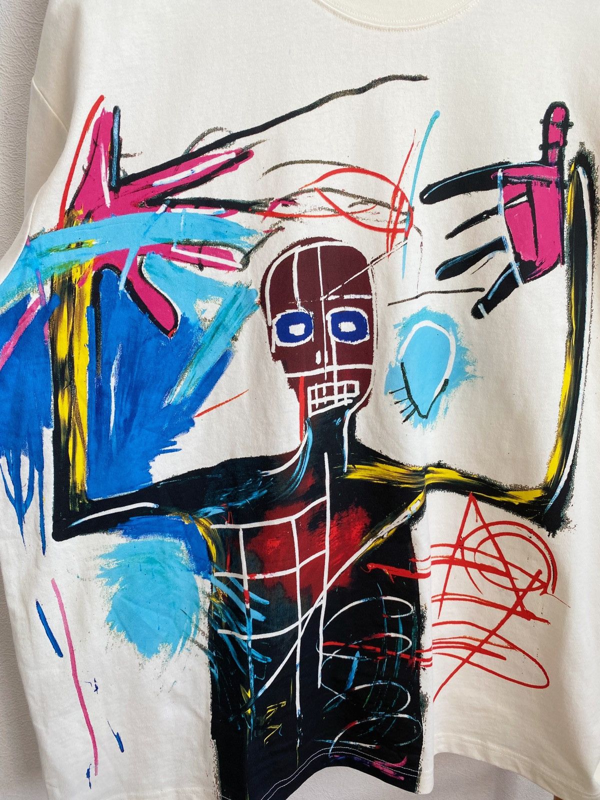 H&M × Jean-Michel Basquiat × Who Decides War WHO DECIDES WAR x BASQUIAT x H&M RELAXED FIT COTTON T-SHIRT Size US XL / EU 56 / 4 - 17 Thumbnail