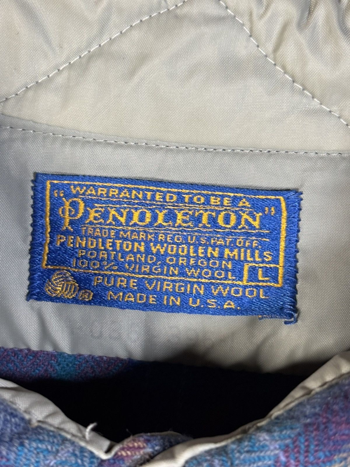 Pendleton Vintage 70s Pendleton Virgin Wool Plaid Flannel Button Up L Size US L / EU 52-54 / 3 - 7 Thumbnail
