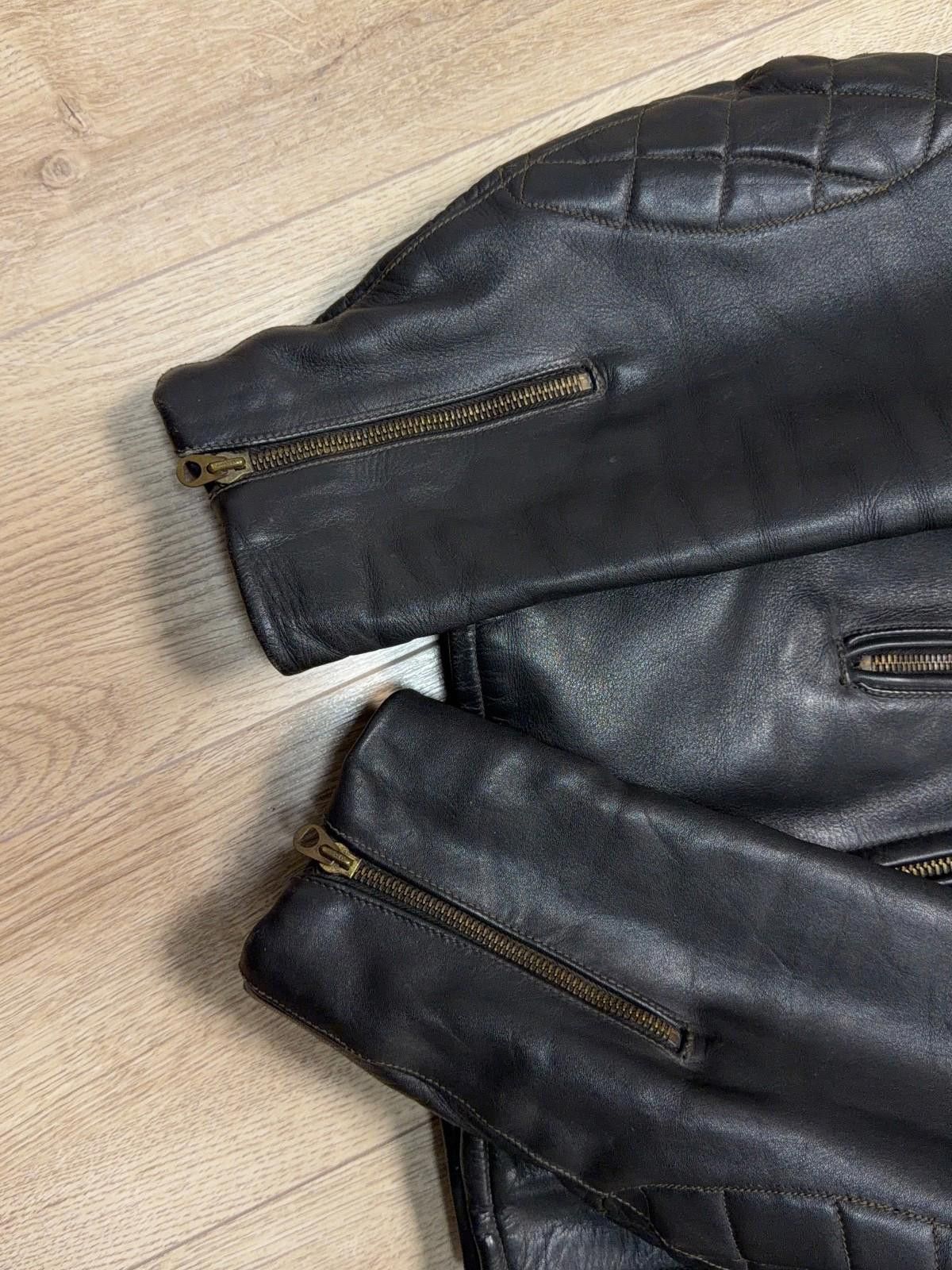 The Unbranded Brand Vintage Mens 1960-70s German Leather Jacket Motorcycle Biker Size US L / EU 52-54 / 3 - 12 Thumbnail