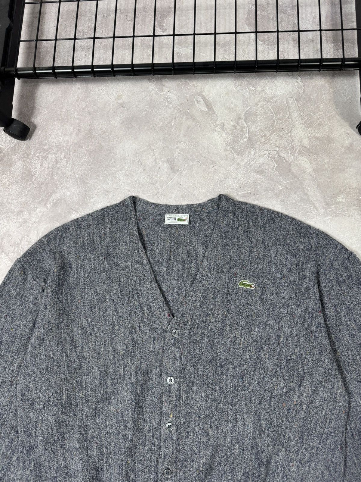 Lacoste Vintage Lacoste Wool Perfectly Made Cardigan Made in France Size US L / EU 52-54 / 3 - 4 Thumbnail