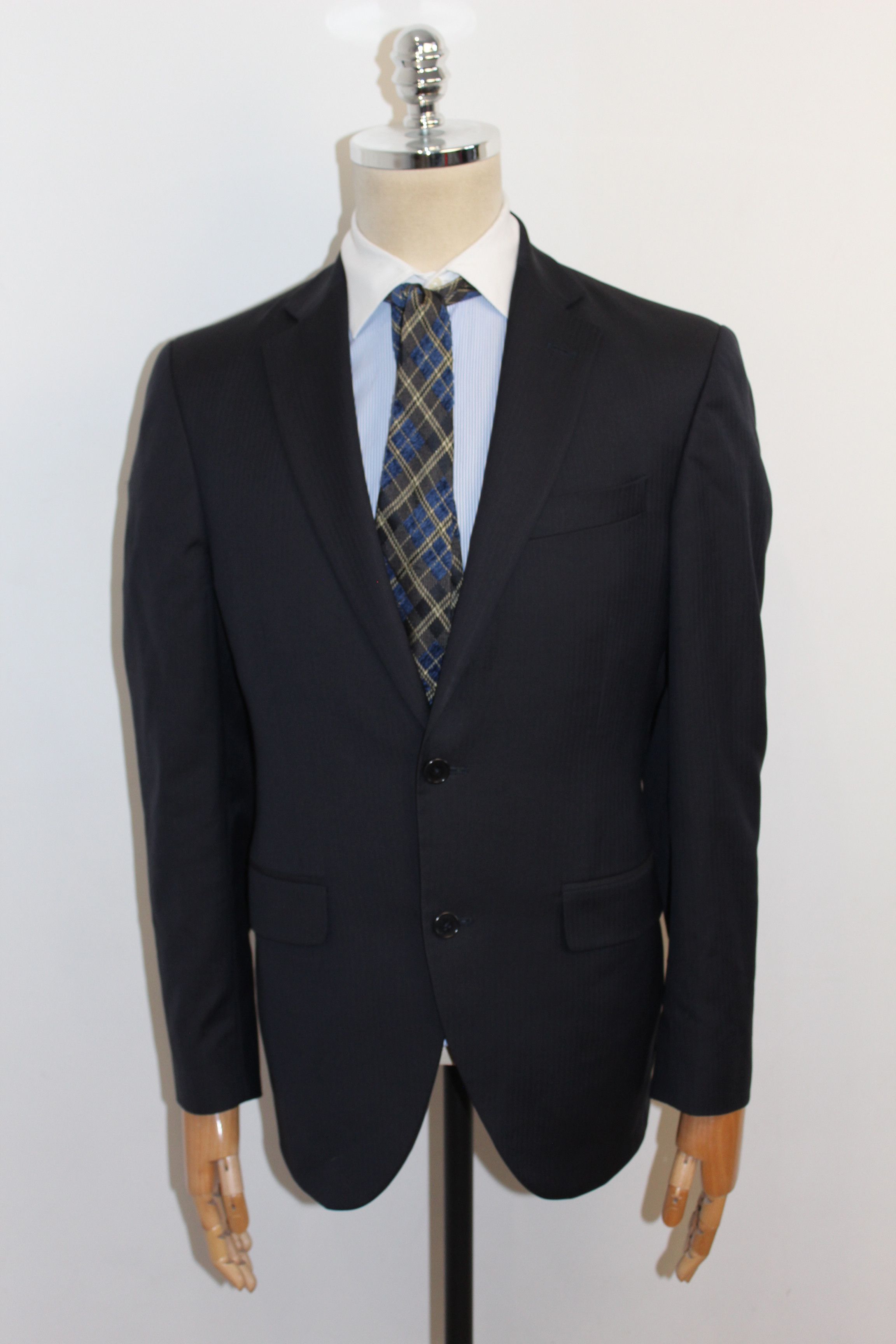 Designer Mens Hackett Classic Suit Tailoring Size 40 Size 40R - 2 Thumbnail