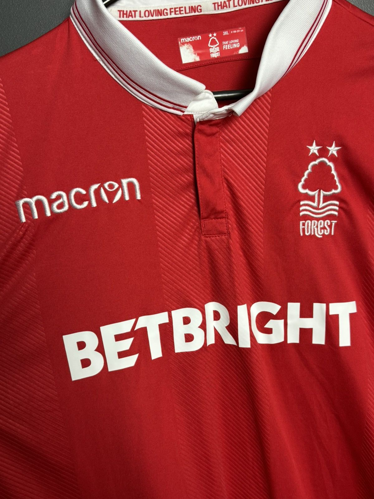 Macron 3XL Nottingham Forest 18/19 Home Football Jersey Size US XXL / EU 58 / 5 - 3 Thumbnail