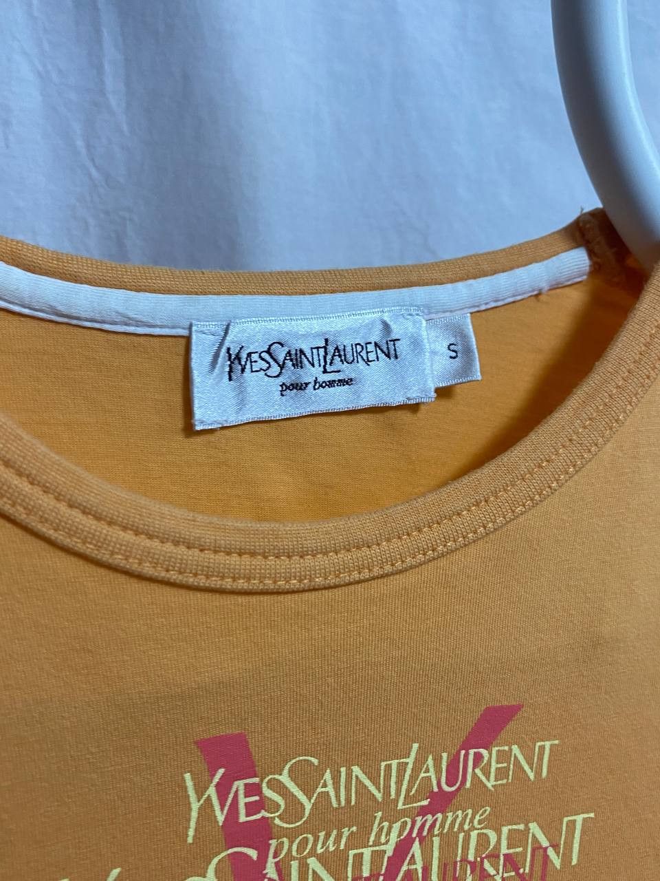 Yves Saint Laurent 🧡 Yves Saint Laurent Pour Homme Tee – Bold 90s Graphic Size US S / EU 44-46 / 1 - 4 Thumbnail