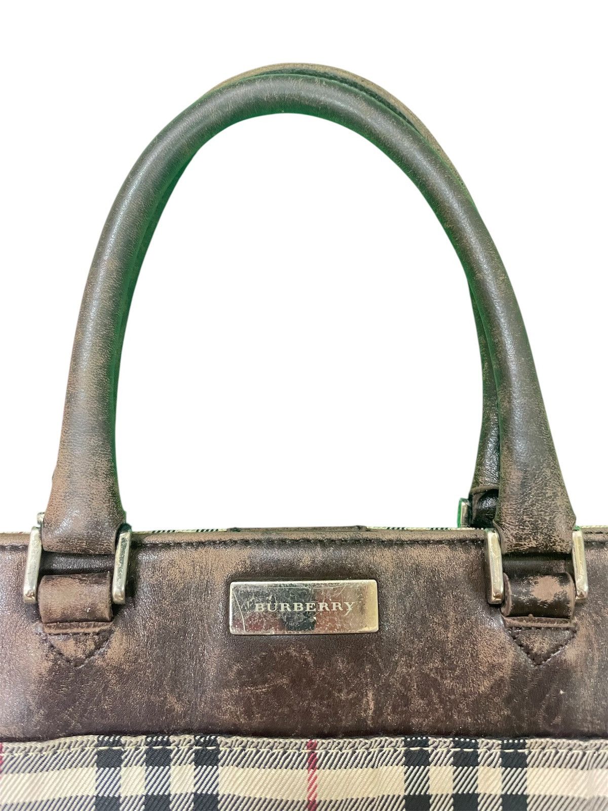 Burberry × Vintage Vintage Luxury Burberry Tote Bag Size ONE SIZE - 3 Thumbnail