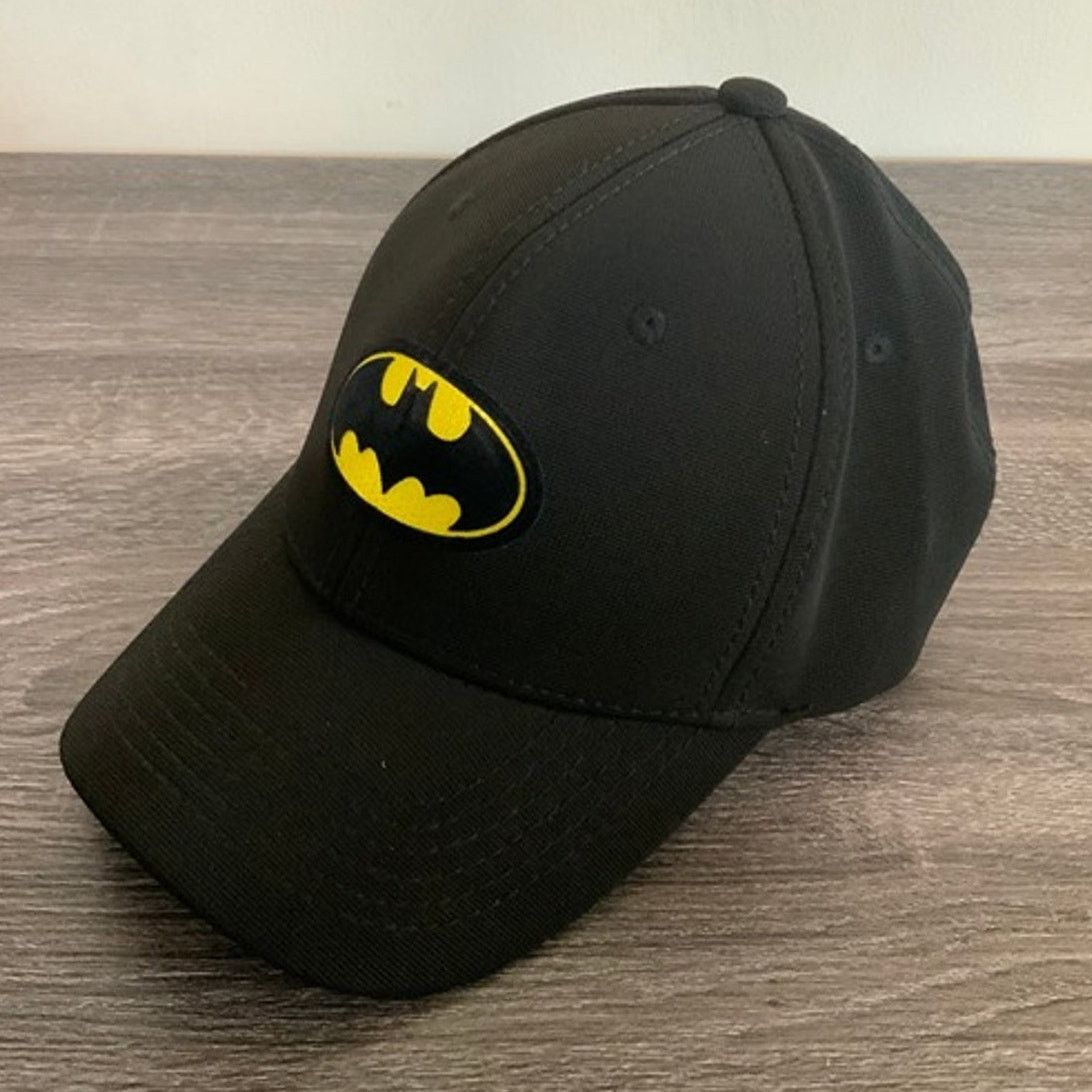 DC Comics DC Batman Black Flex Fit Hat Cap Youth Size 54cm Cap USED Size ONE SIZE - 2 Thumbnail