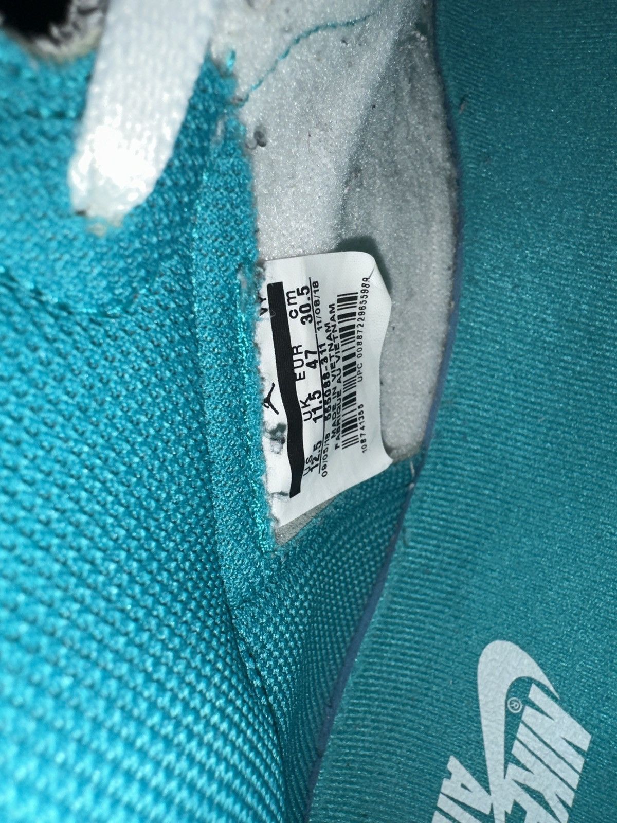 Nike Air jordan 1 Turbo Green Size US 12.5 / EU 45-46 - 17 Thumbnail