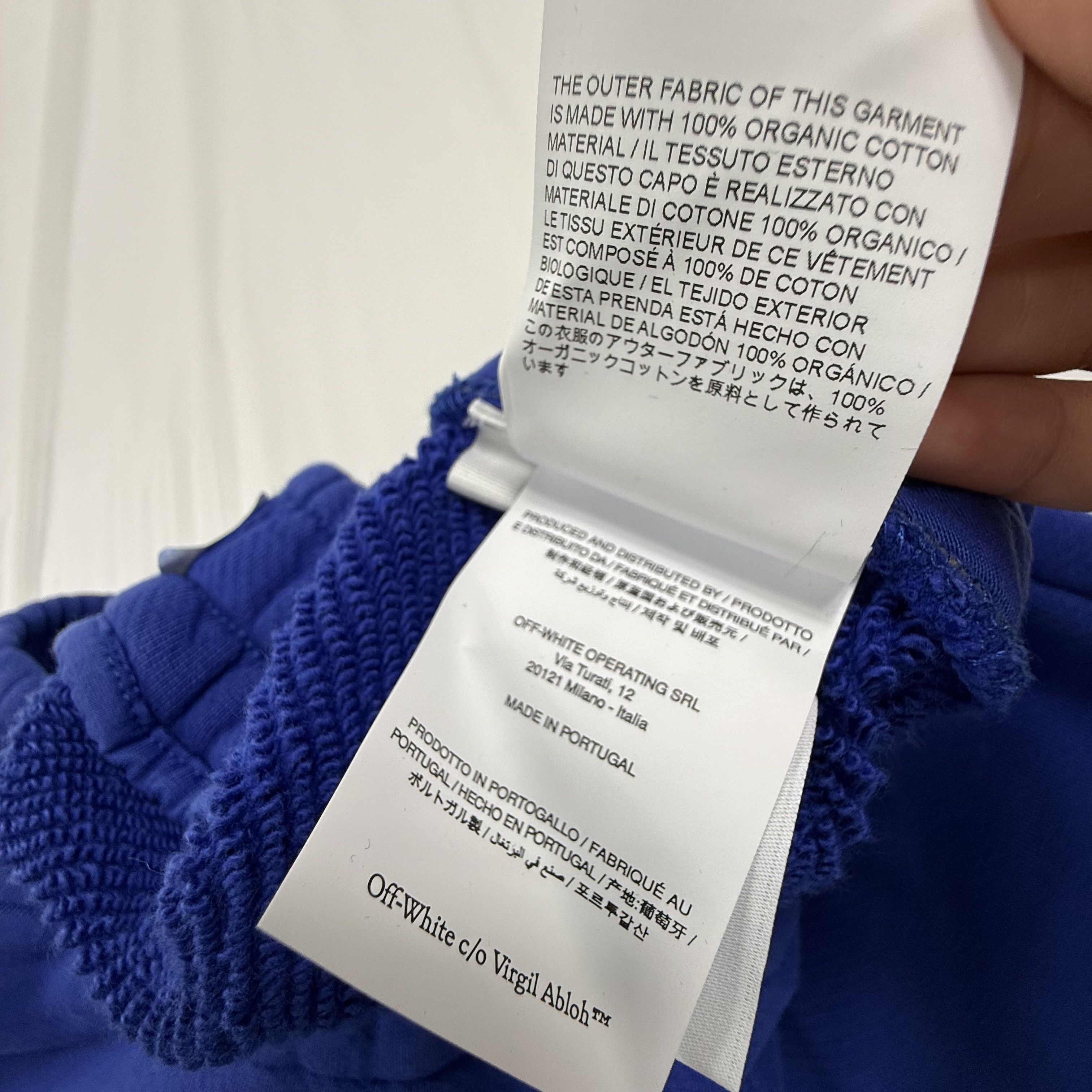 Off-White Off-White Royal Blue Diagonal Stripe Sweatpants Mens Large Size US 32 / EU 48 - 13 Thumbnail