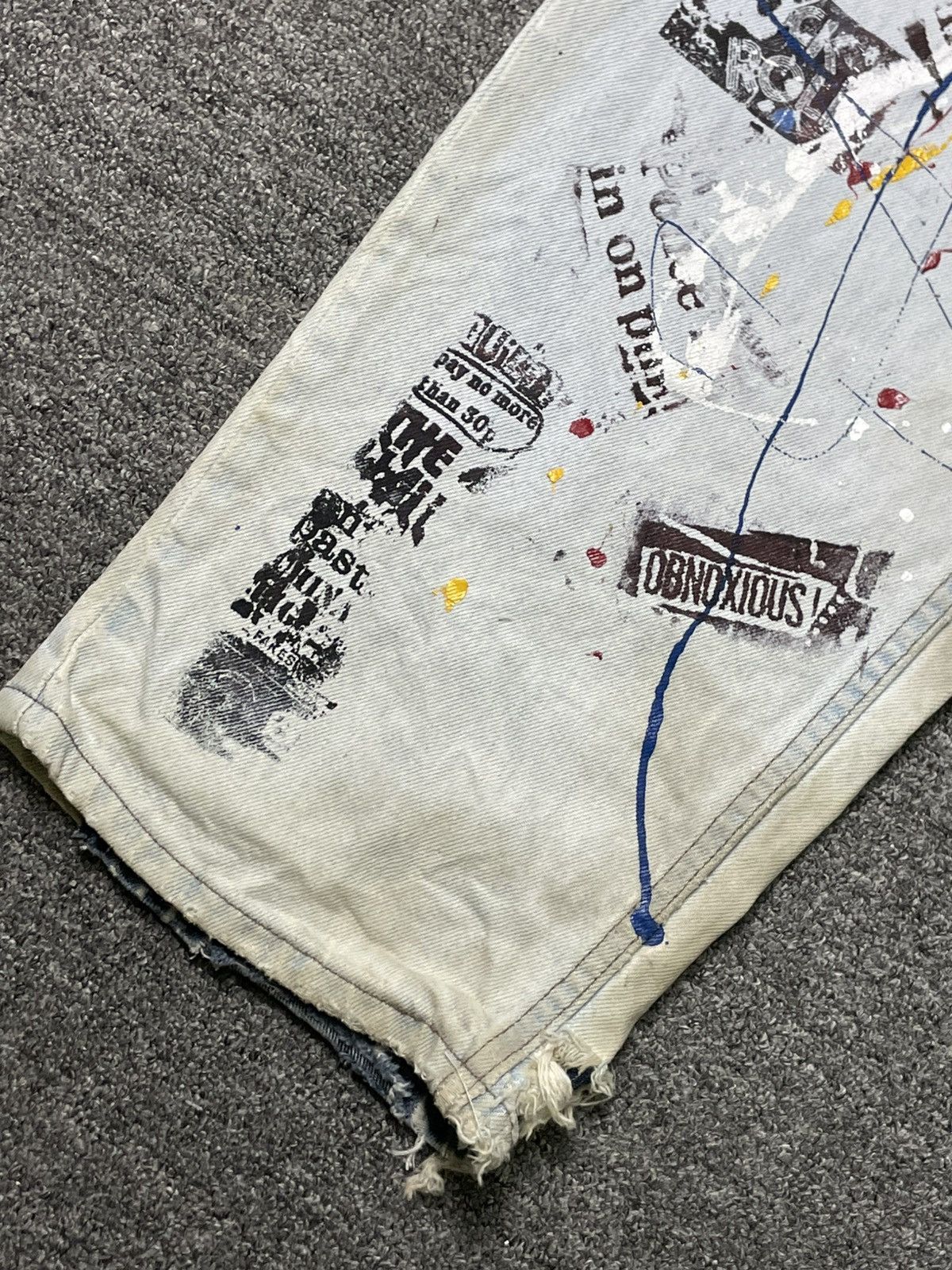 Levi's Vintage Levis Custom Print Denim Jeans (74) Size US 35 - 6 Thumbnail