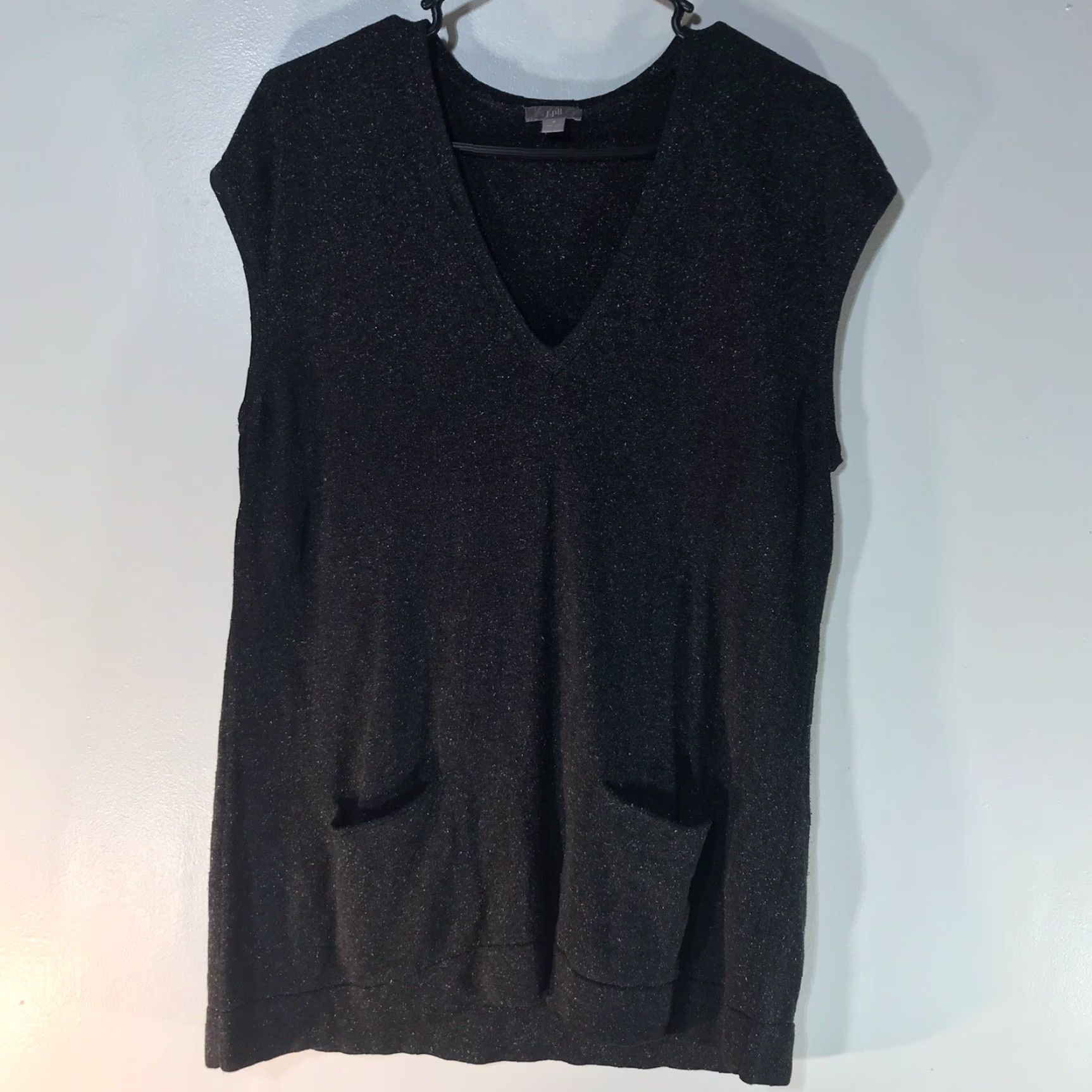 J. Jill J. Jill Gray Marled Pullover Sweater Womens Size M Silk Blend V-Neck Casual Size M / US 6-8 / IT 42-44 - 2 Thumbnail