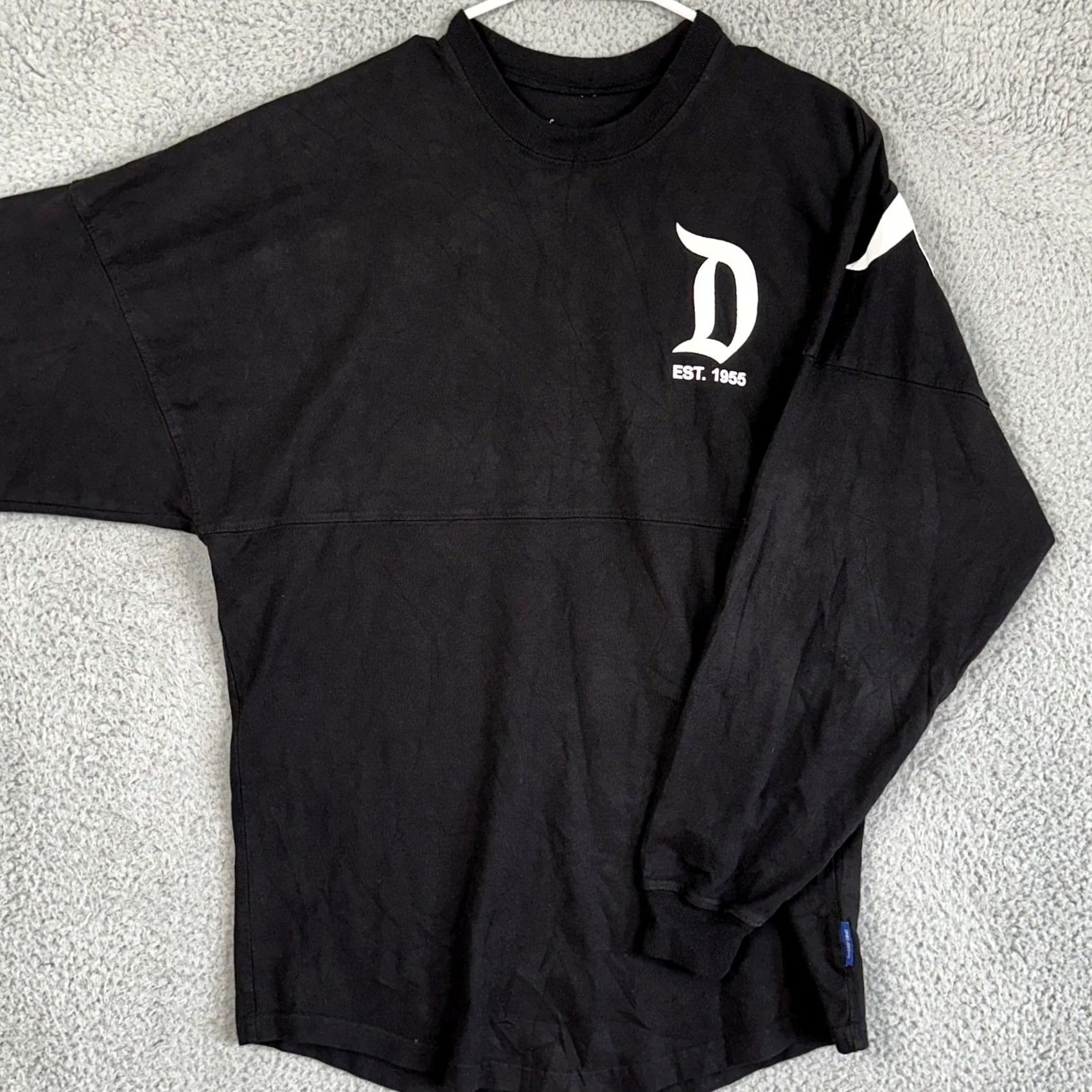 Disney Disney Sweatshirt Crewneck Unisex XS Black Graphic Long Sleeve Pullover Cotton Size US XS / EU 42 / 0 - 2 Thumbnail