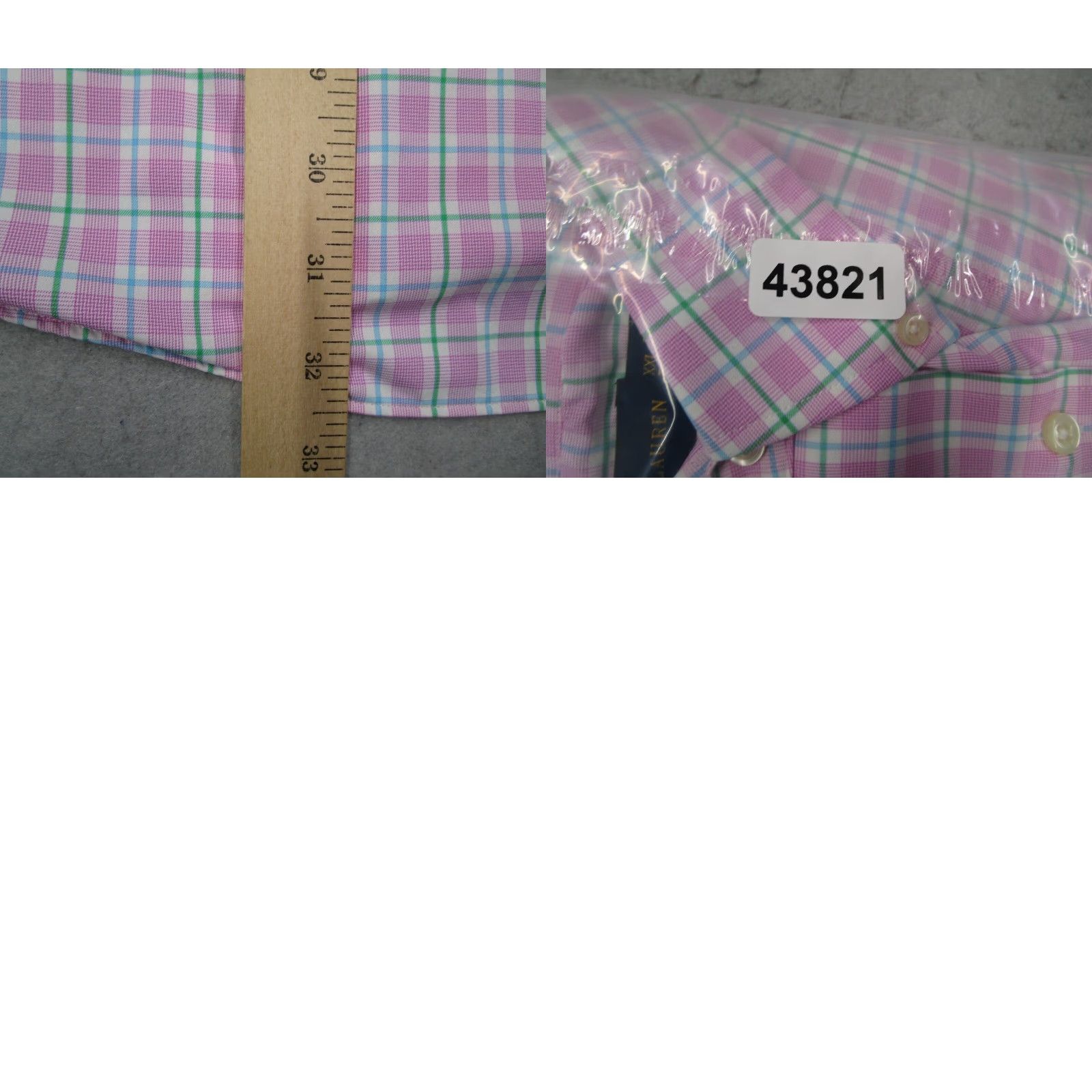 Ralph Lauren Ralph Lauren Shirt Mens 2XL Pink Check Button-Up Classic Fit Pony Embroidered Nylon Blend Long Sleeve Size US XXL / EU 58 / 5 - 8 Thumbnail