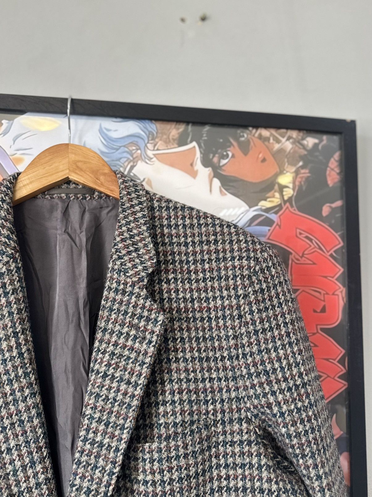 Harris Tweed Blazer 90s HARRIS TWEED JACKET MERCER RRL old money Size 50S - 8 Thumbnail