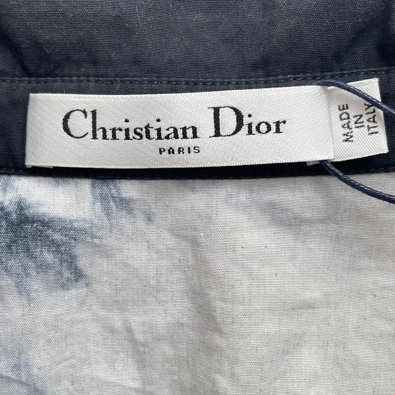 Dior Dior Dark Blue Gradient Tie-Dye Short Sleeve Shirt K26WX Size XS / US 0-2 / IT 36-38 - 5 Thumbnail