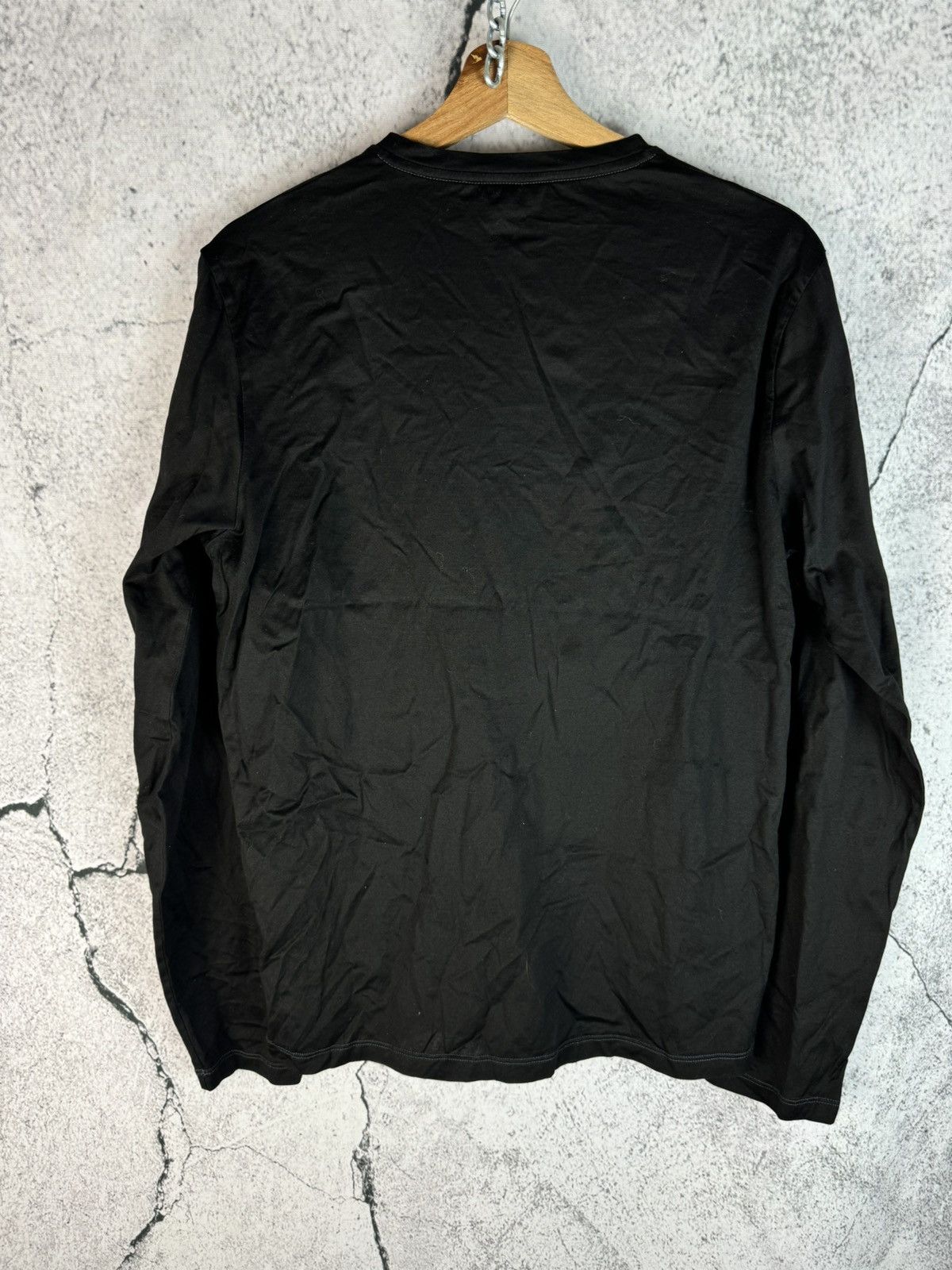 Prada Prada Shirt Long Sleeve Luxury Men Size M Black Size US M / EU 48-50 / 2 - 2 Thumbnail