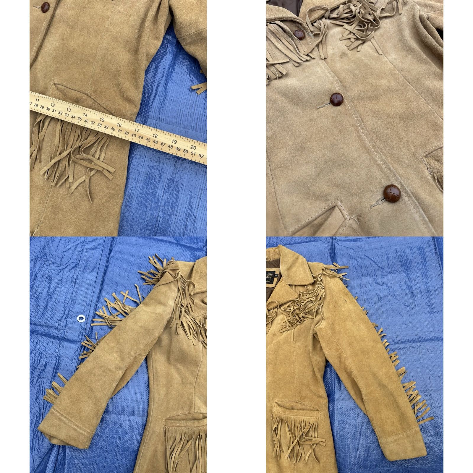 Sears VINTAGE Sears The Leather Shop Womens 12 Leather Fringe Jacket Brown USA Western Fashion 1980s Mens? Size XL / US 12-14 / IT 48-50 - 8 Thumbnail
