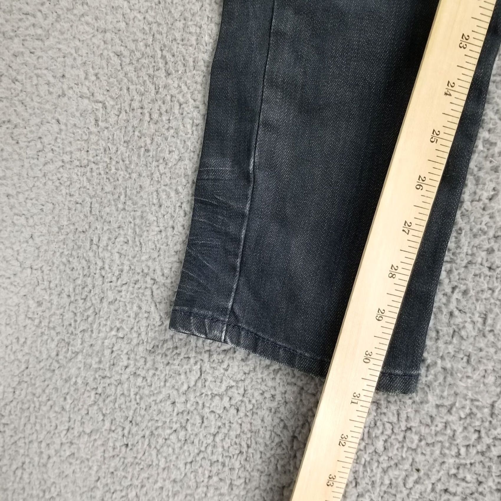 Levi's Levi's 503 Slim Skinny Jeans Black Stretch Grunge Womens Denim Medium Wash Cotton Blend 29X31 Capri? (This line is incomplete and not compliant) Size 29" - 7 Thumbnail