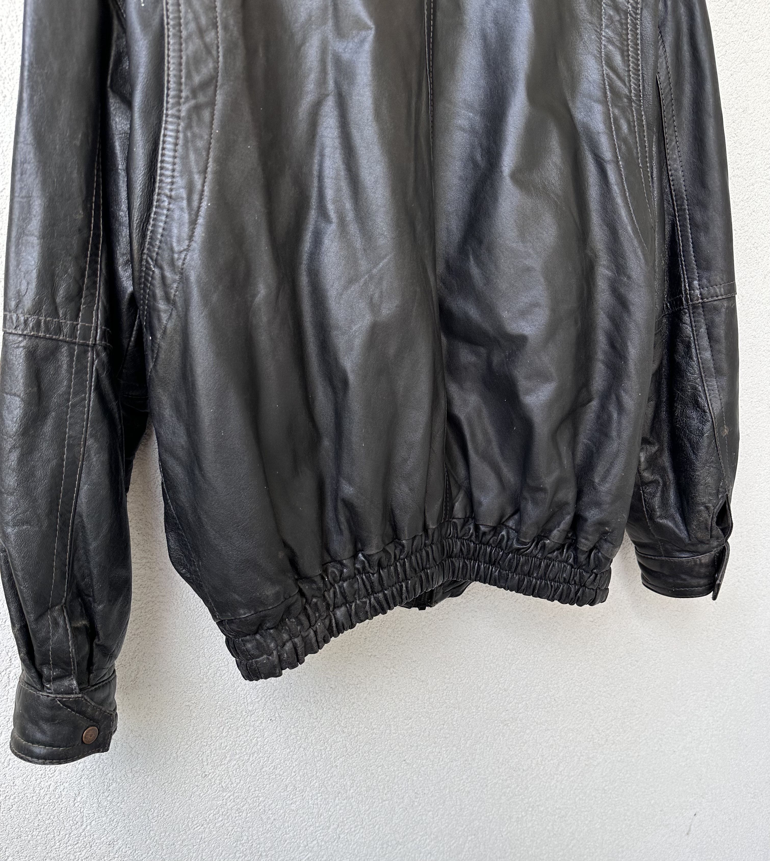 Vintage Leather jacket male boxy avant garde Size US L / EU 52-54 / 3 - 11 Thumbnail