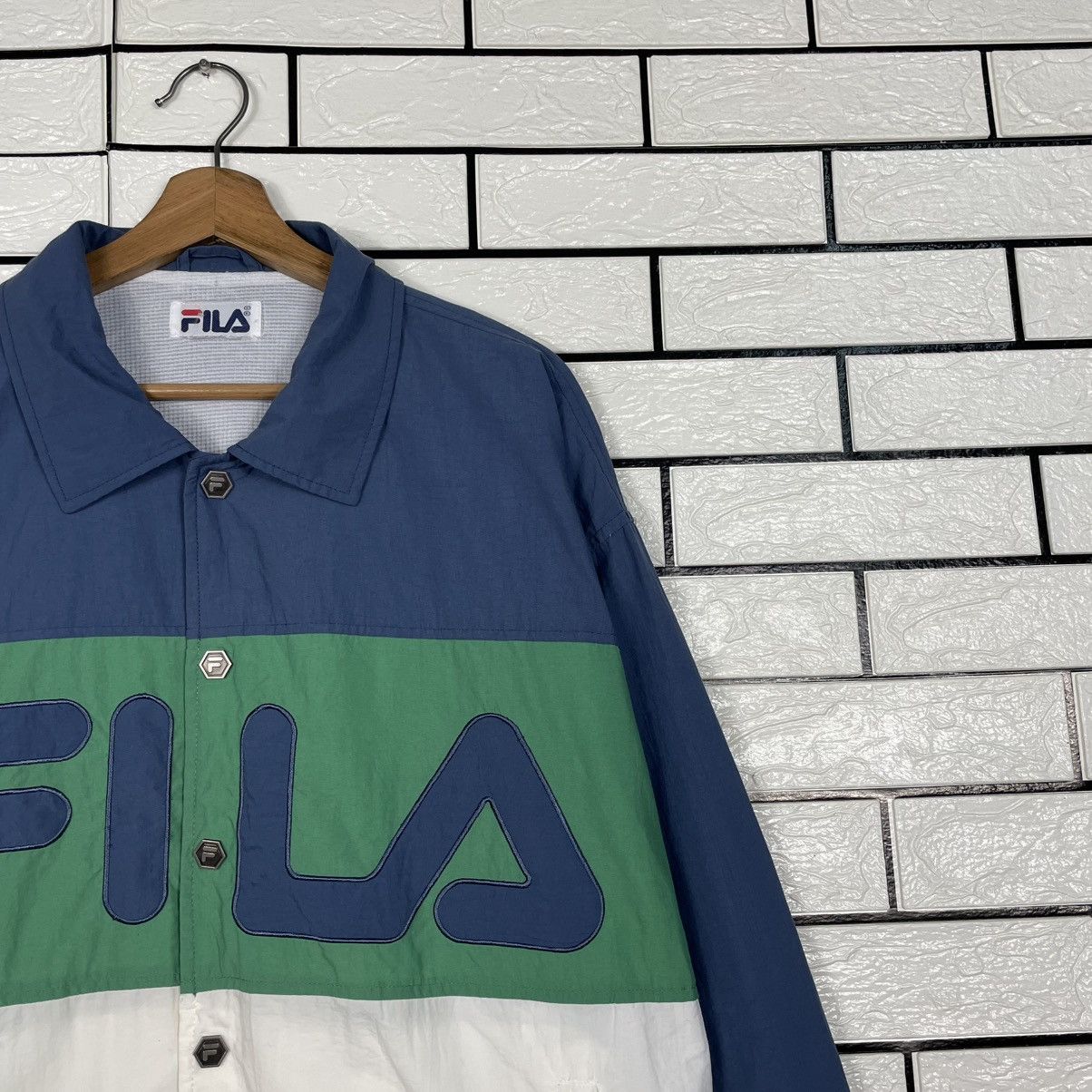 Fila Vtg Fila Big Logo Color Block Jacket Size US L / EU 52-54 / 3 - 5 Thumbnail
