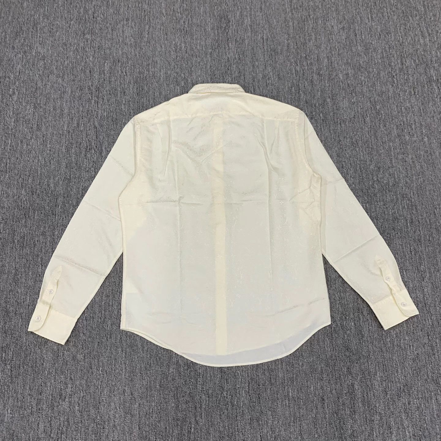 Louis Vuitton LV Ivory Twisted Monogram Allover Print Shacket 39 Size US XXS / EU 40 - 2 Thumbnail