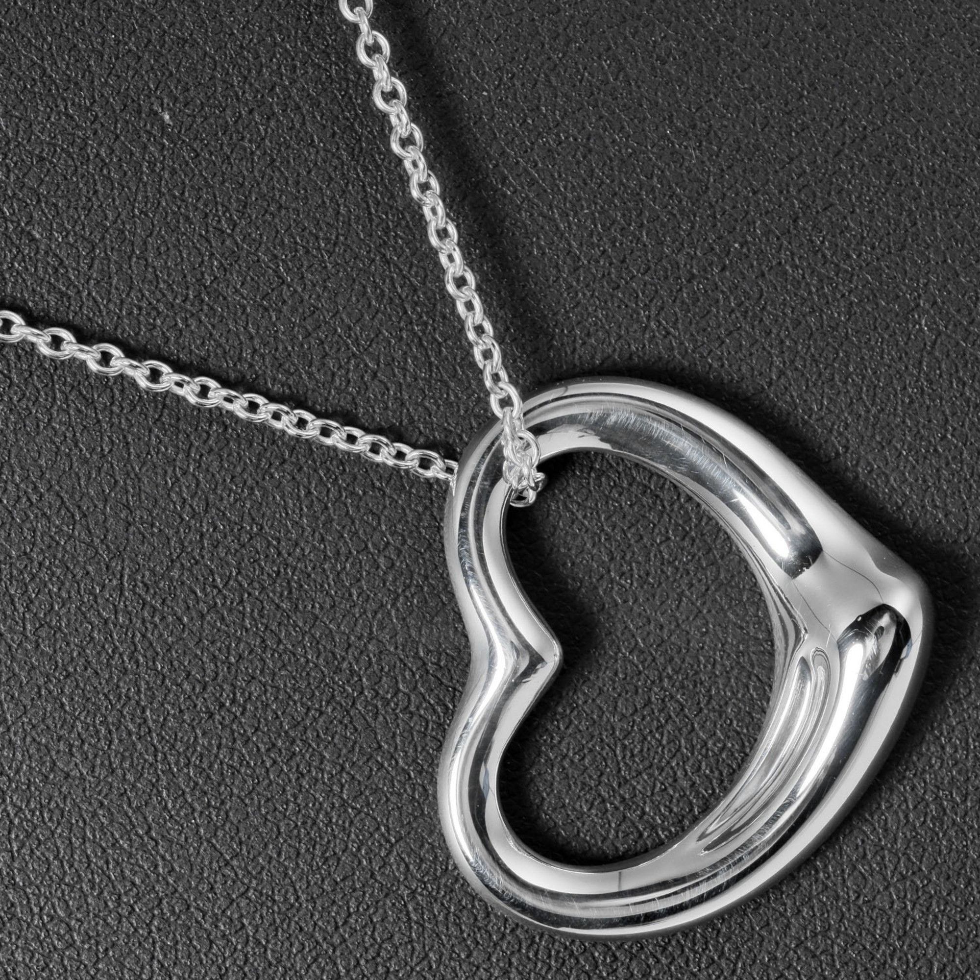 Tiffany & Co. Tiffany Open Heart Necklace 27mm Current Model Silver 925 TIFFANY&Co. Grailed