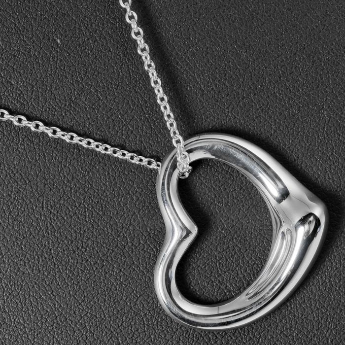 Tiffany & Co. Tiffany Open Heart Necklace 27mm Current Model Silver 925 ...