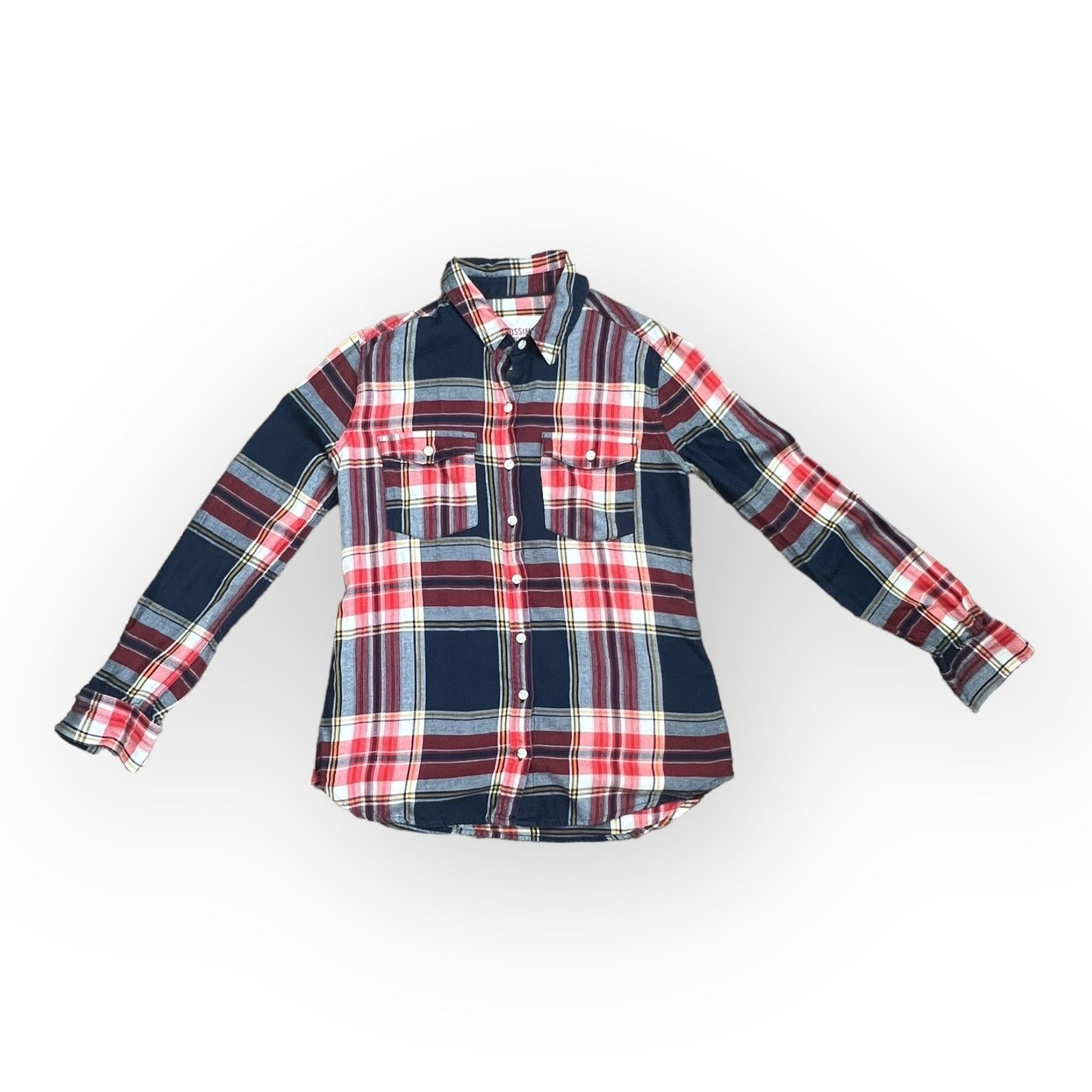 Mossimo Vintage Mossimo Supply Co. Red and Blue Flannel Shirt Medium Size M / US 6-8 / IT 42-44 - 1 Thumbnail