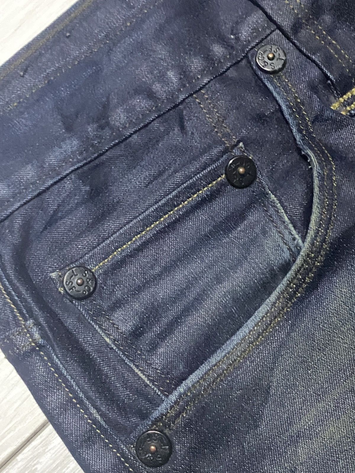 Levi's Levis Y2K Black Denim Distressed Slim Fit Jeans Size US 30 / EU 46 - 7 Thumbnail