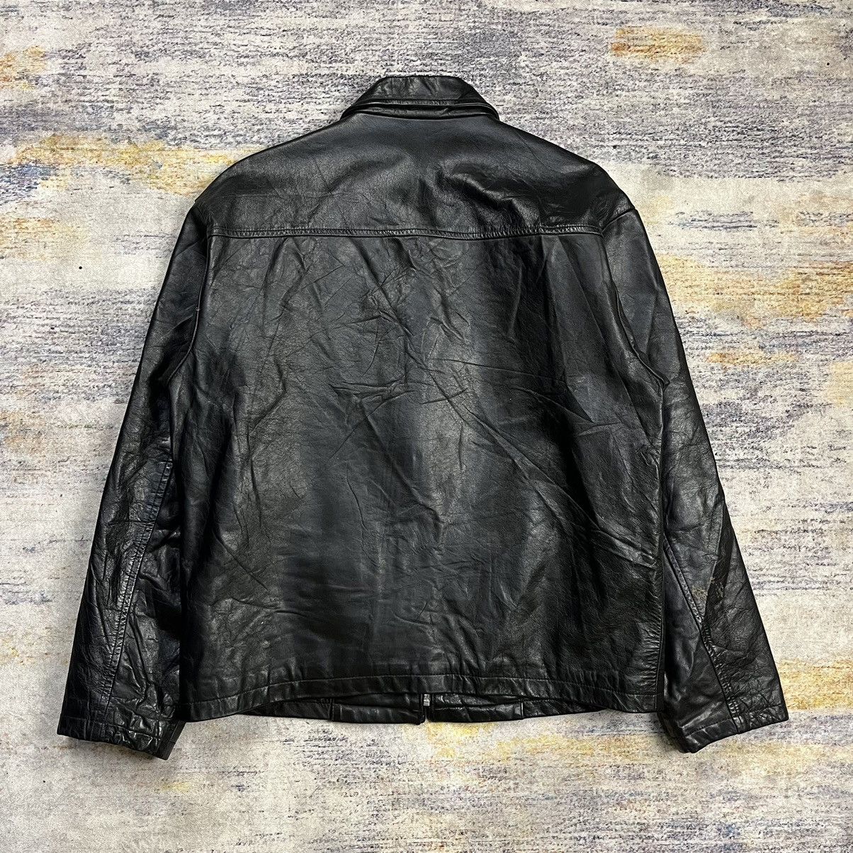 Japanese Brand Vintage 90s Jun men leather jacket Size US L / EU 52-54 / 3 - 2 Thumbnail