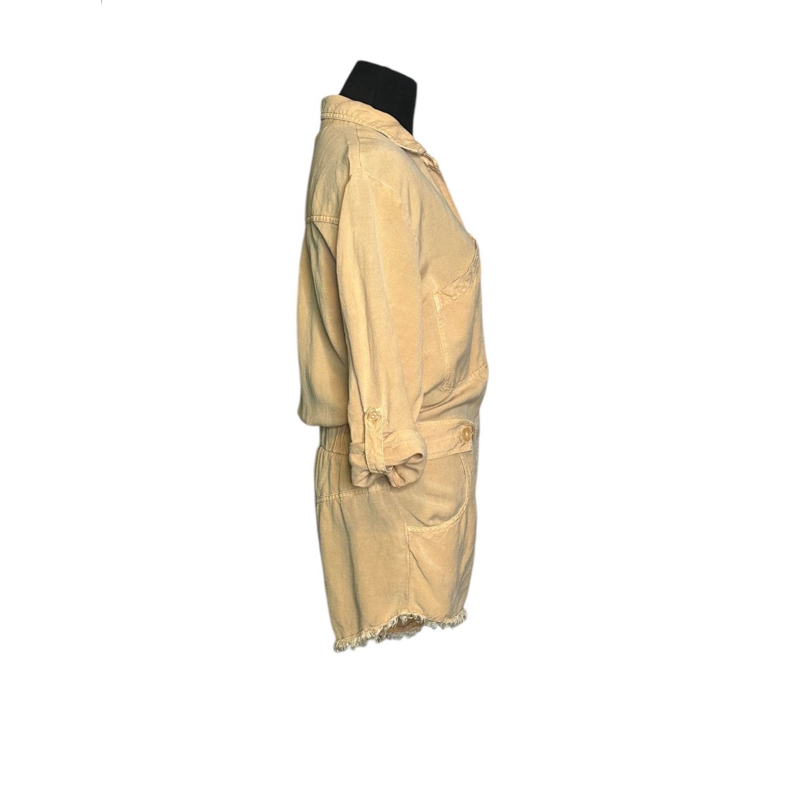 Young Fabulous & Broke YFB River Camel Pigment Linen Romper size XS Size 27" / US 4 / IT 40 - 13 Thumbnail