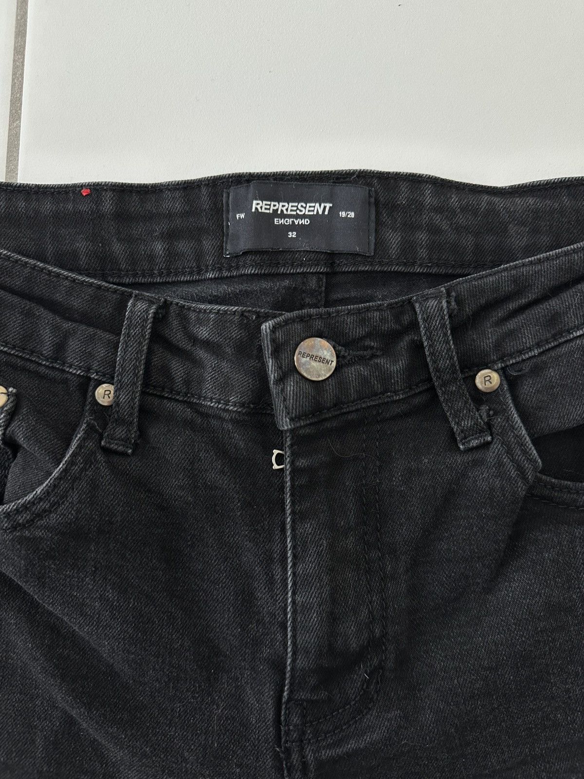 Represent Clo. Represent black denim biker jeans Size US 32 / EU 48 - 4 Thumbnail