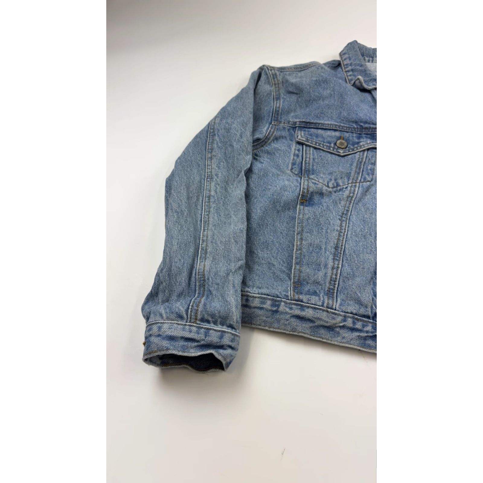 Denime VINTAGE J. Galt Denim Jacket Womens Small Blue Trucker Jean Coat Casual 90s Grunge Size 28" / US 6 / IT 42 - 4 Thumbnail