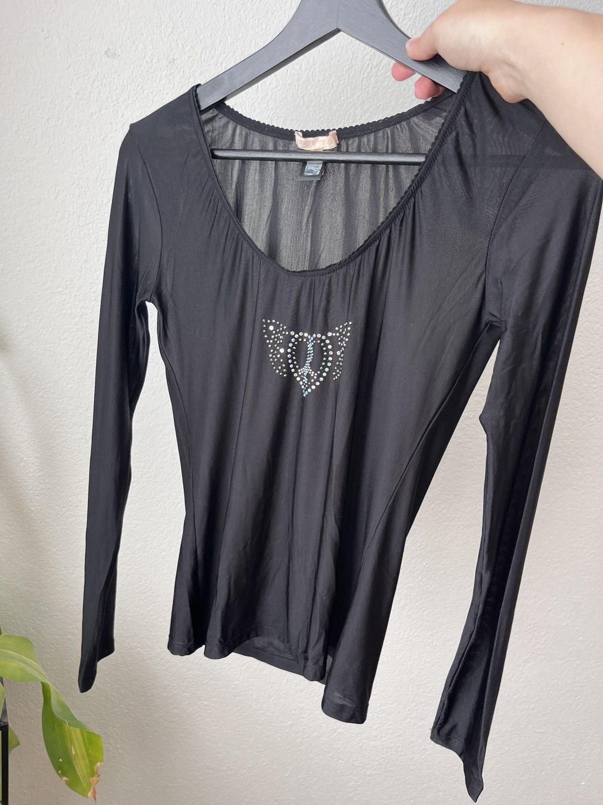 Roberto Cavalli Roberto Cavalli semi sheer top with rhinestones M Size M / US 6-8 / IT 42-44 - 8 Thumbnail