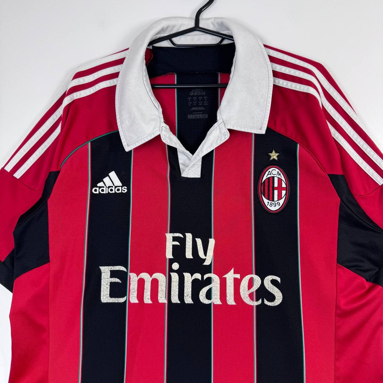 Adidas Adidas AC Milan Home Jersey Shirt Fly Emirates Red Size XL Size US L / EU 52-54 / 3 - 2 Thumbnail