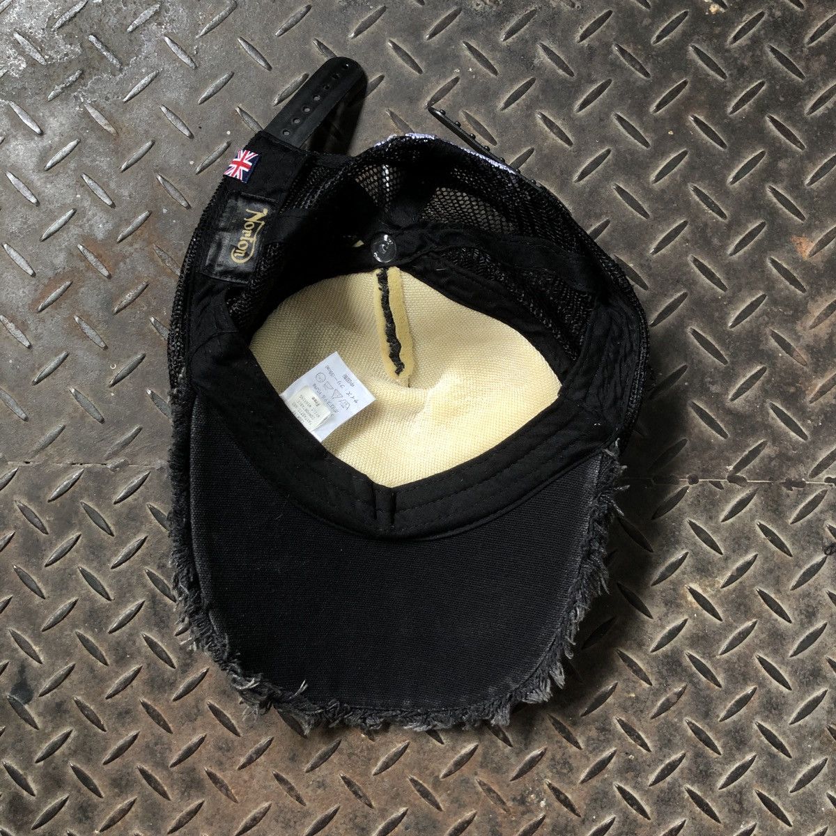 Norton Vintage Norton Motorcycle Fur Distressed Trucker Hat Size ONE SIZE - 7 Thumbnail