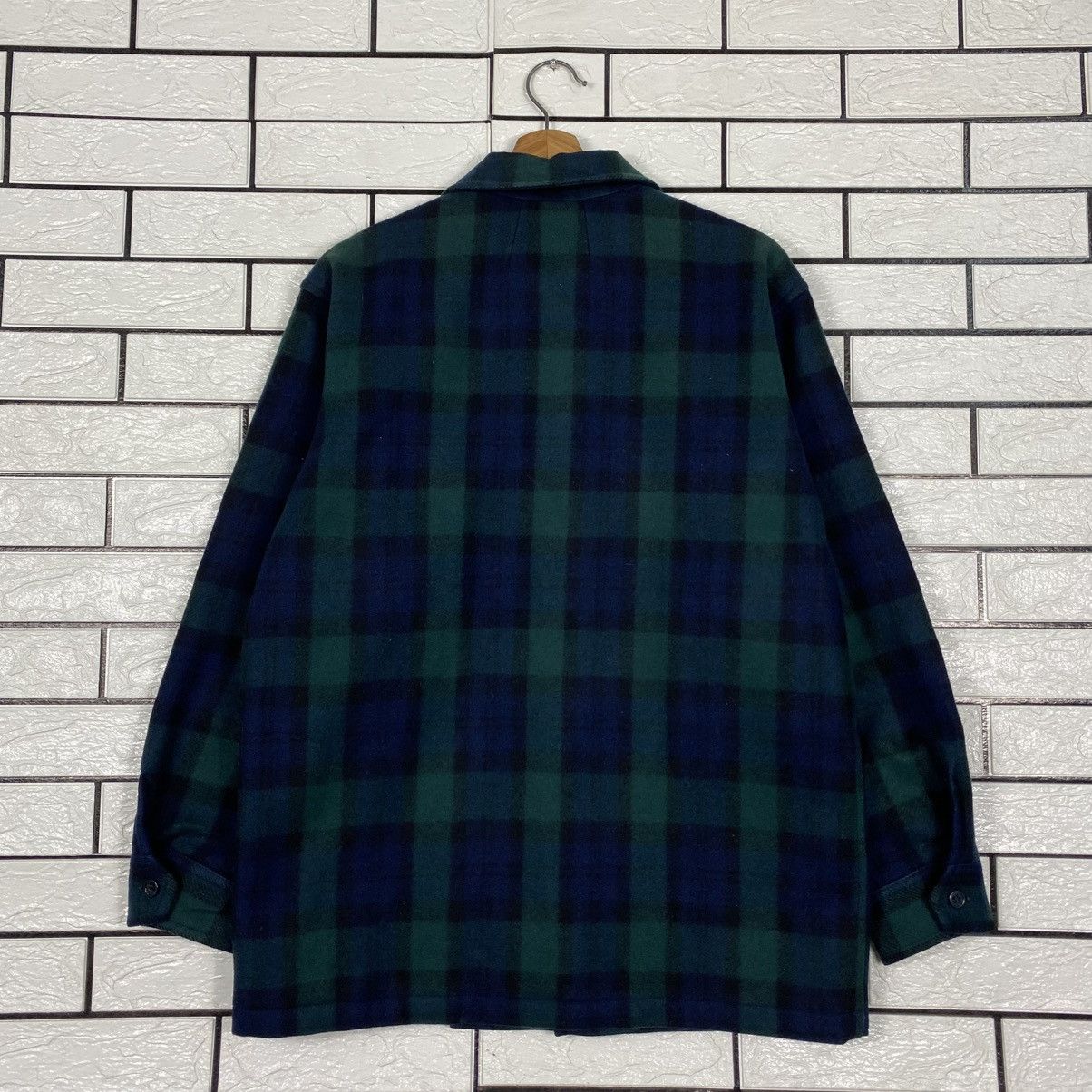 Issey Miyake Vintage Wool Chore Jacket Madison Tartan Design Check Size US L / EU 52-54 / 3 - 9 Thumbnail