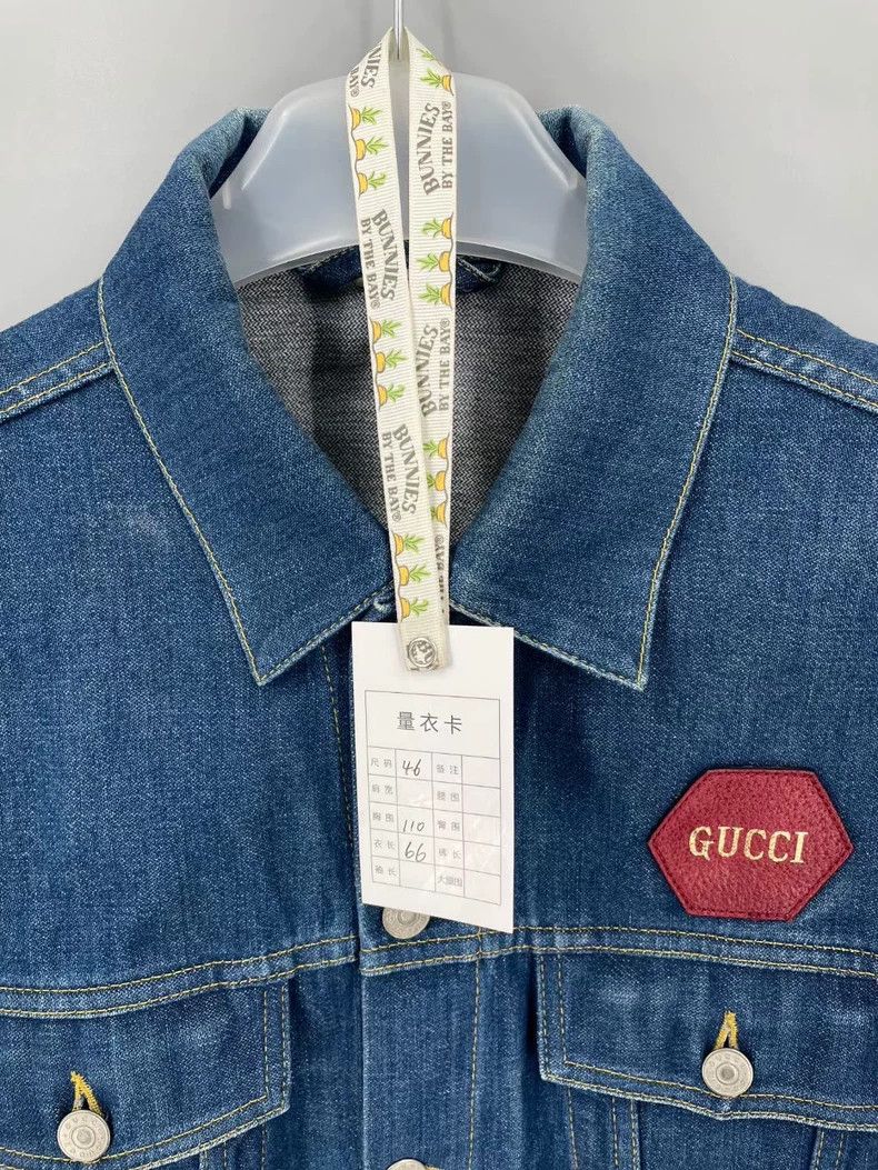 Gucci Gucci Labeled lapel single-breasted denim jacket 2502-Nexta Size US S / EU 44-46 / 1 - 6 Thumbnail