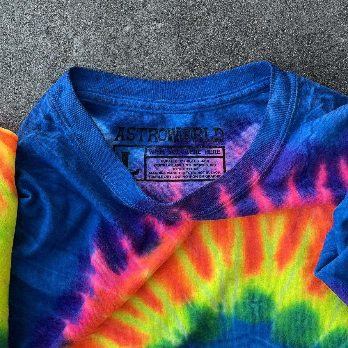 Travis Scott DS Travis Scott ‘Like a Light’ Sicko Mode Merch Tee Sz L Size US L / EU 52-54 / 3 - 4 Thumbnail