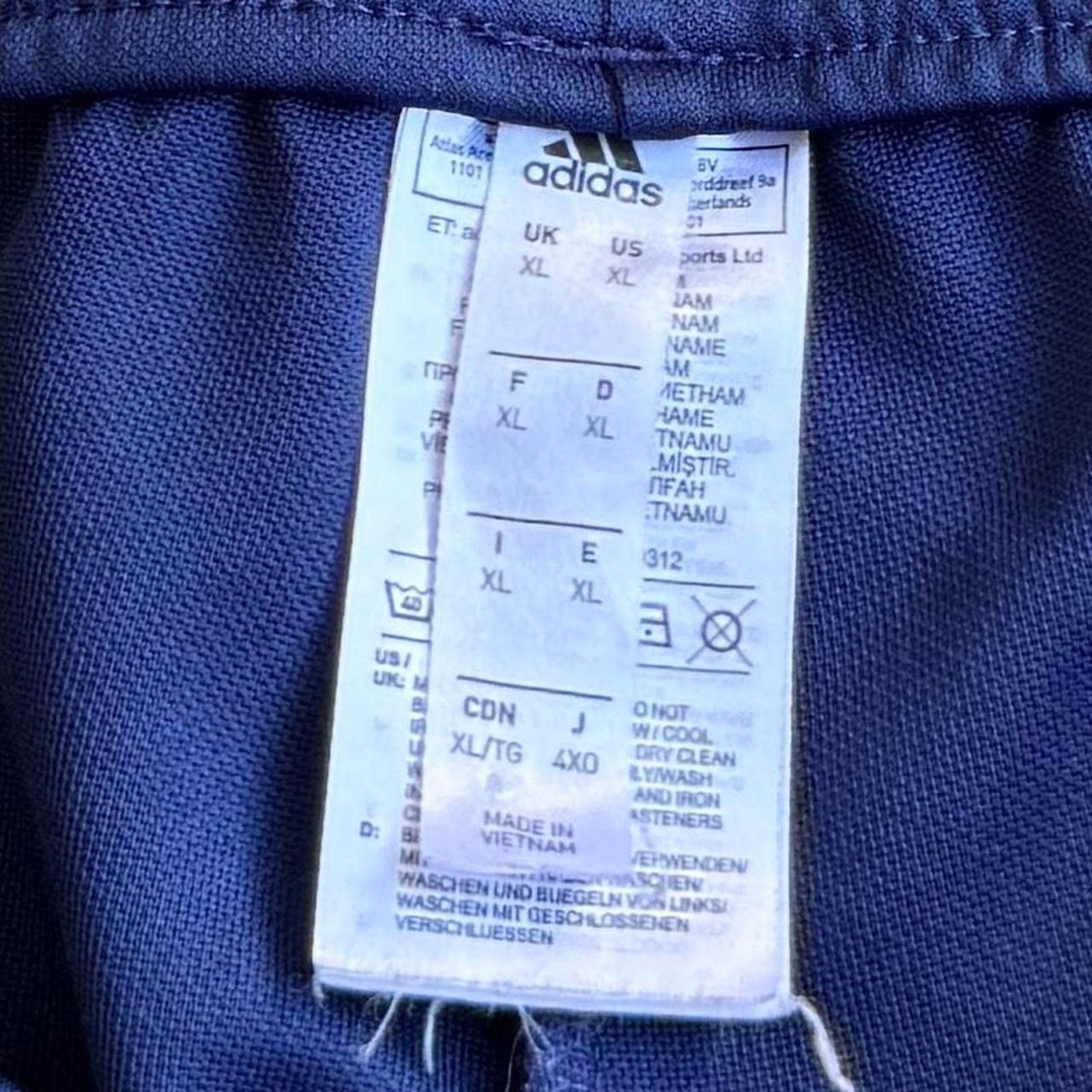 Adidas × Vintage Vintage Y2K Adidas Blue & White Three Stripes Sweatpants Size US 36 / EU 52 - 4 Thumbnail