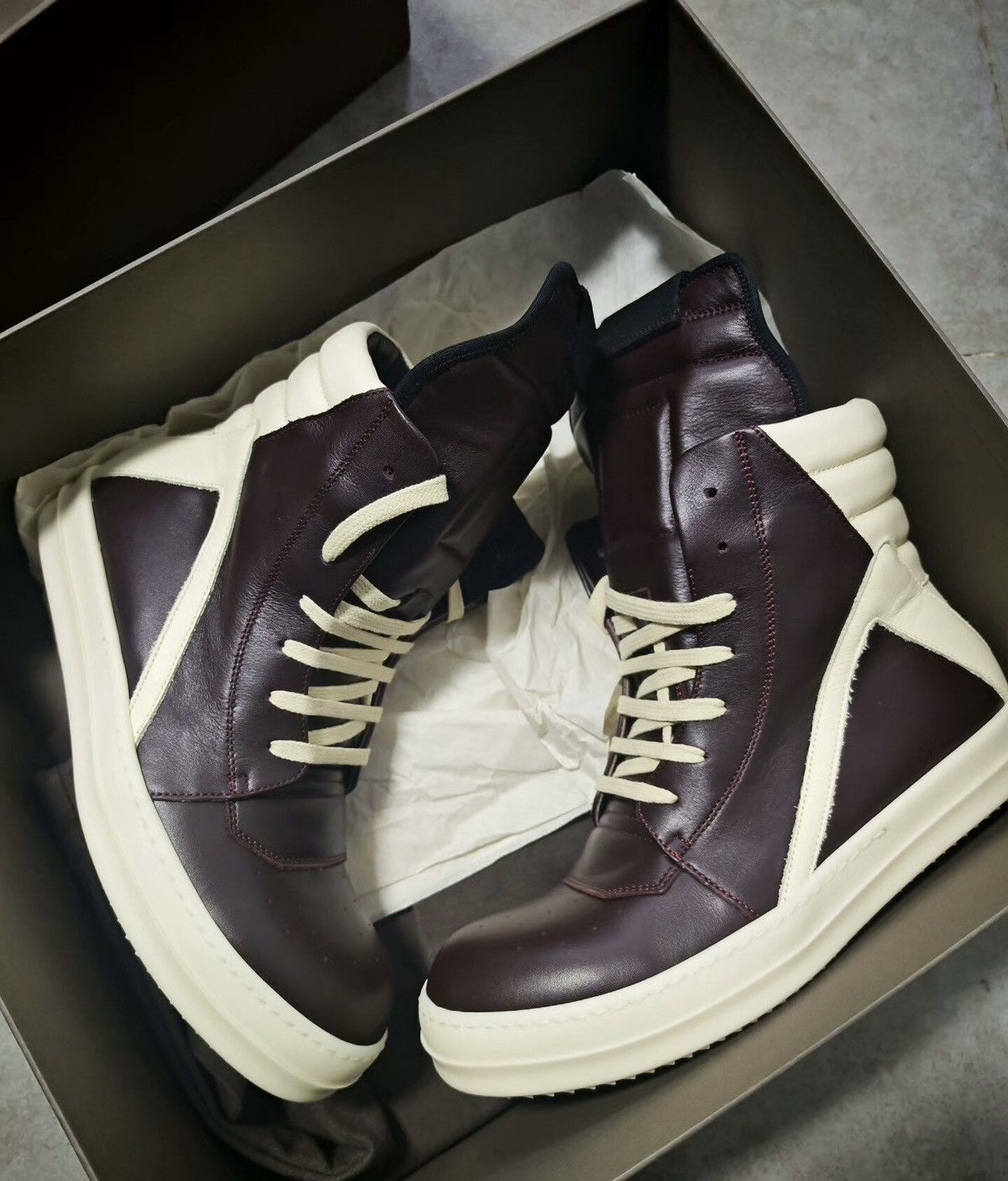 Rick Owens Rick Owens Geobasket Low-Top Sneakers Brand new, size 40. Size US 7 / EU 40 - 4 Thumbnail