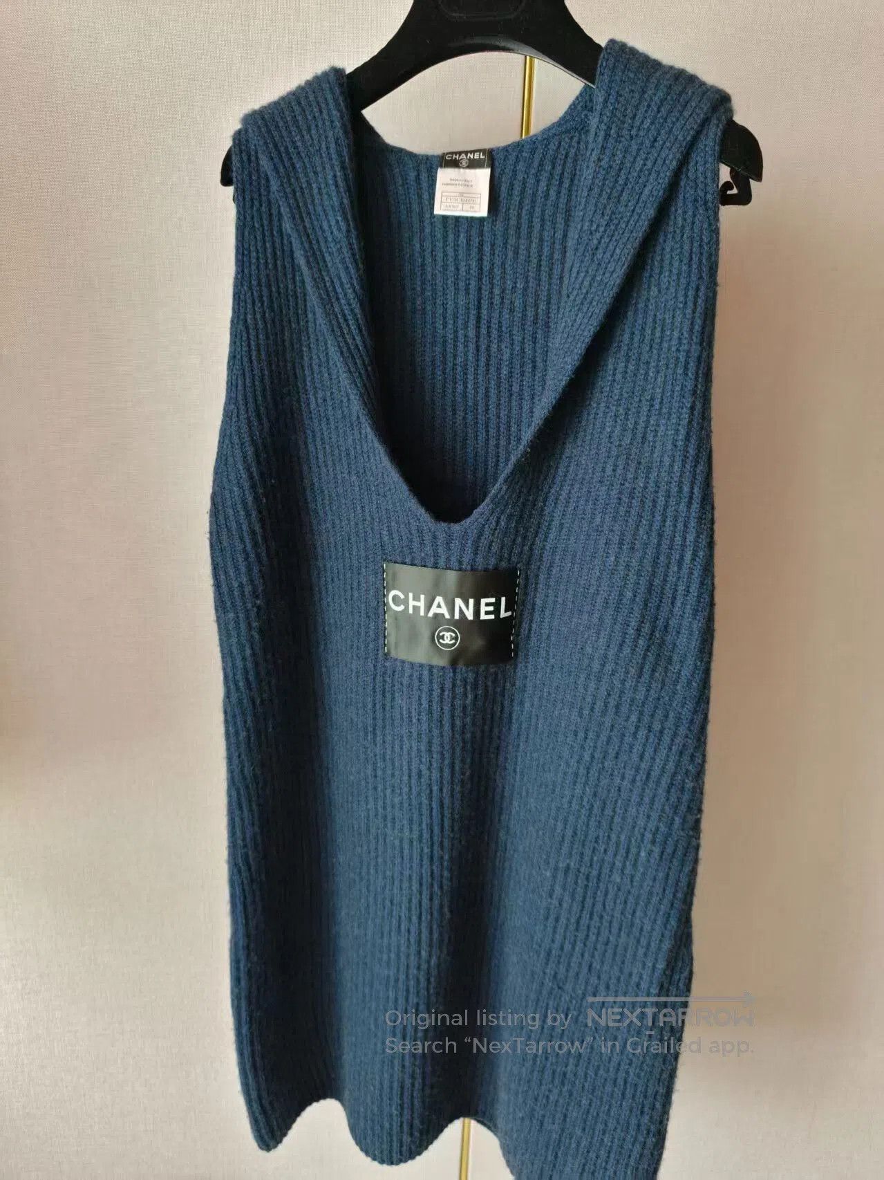 Chanel Chanel Sleeveless Ribbed Dress. Size M / US 6-8 / IT 42-44 - 1 Thumbnail