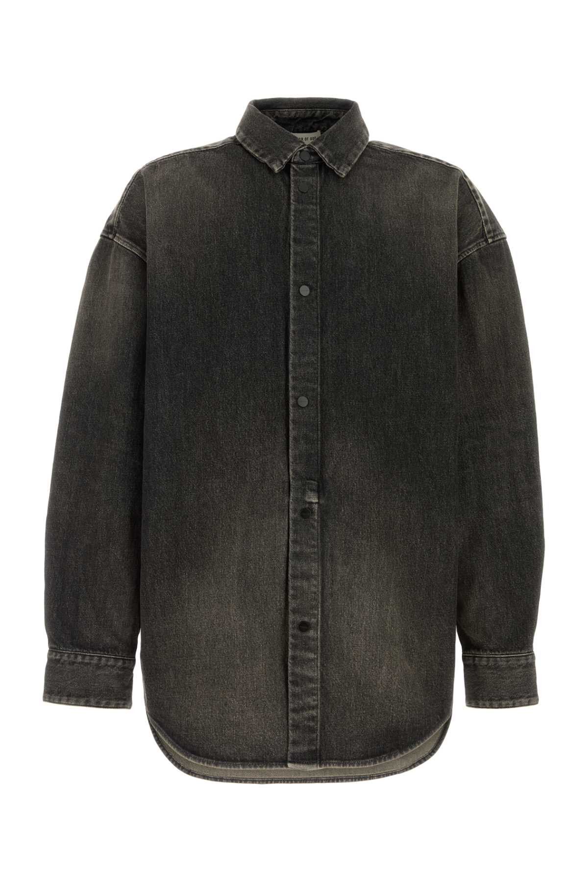 Fear of God Snap Front Denim Overshirt Size US XL / EU 56 / 4 - 1 Thumbnail
