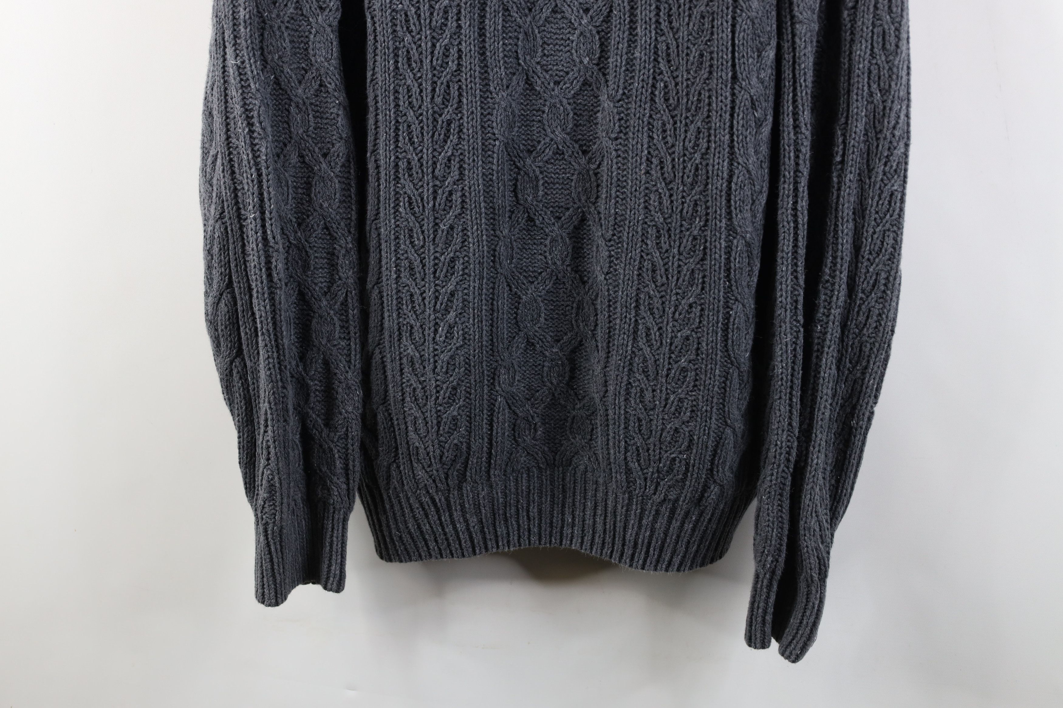Vintage Vintage 90s Streetwear Fisherman Chunky Cable Knit Sweater Size US L / EU 52-54 / 3 - 3 Thumbnail