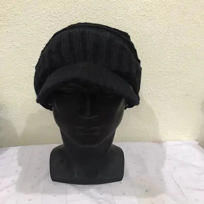 Japanese Brand Charm Plain Knit Beanie Hat Size ONE SIZE - 3 Thumbnail