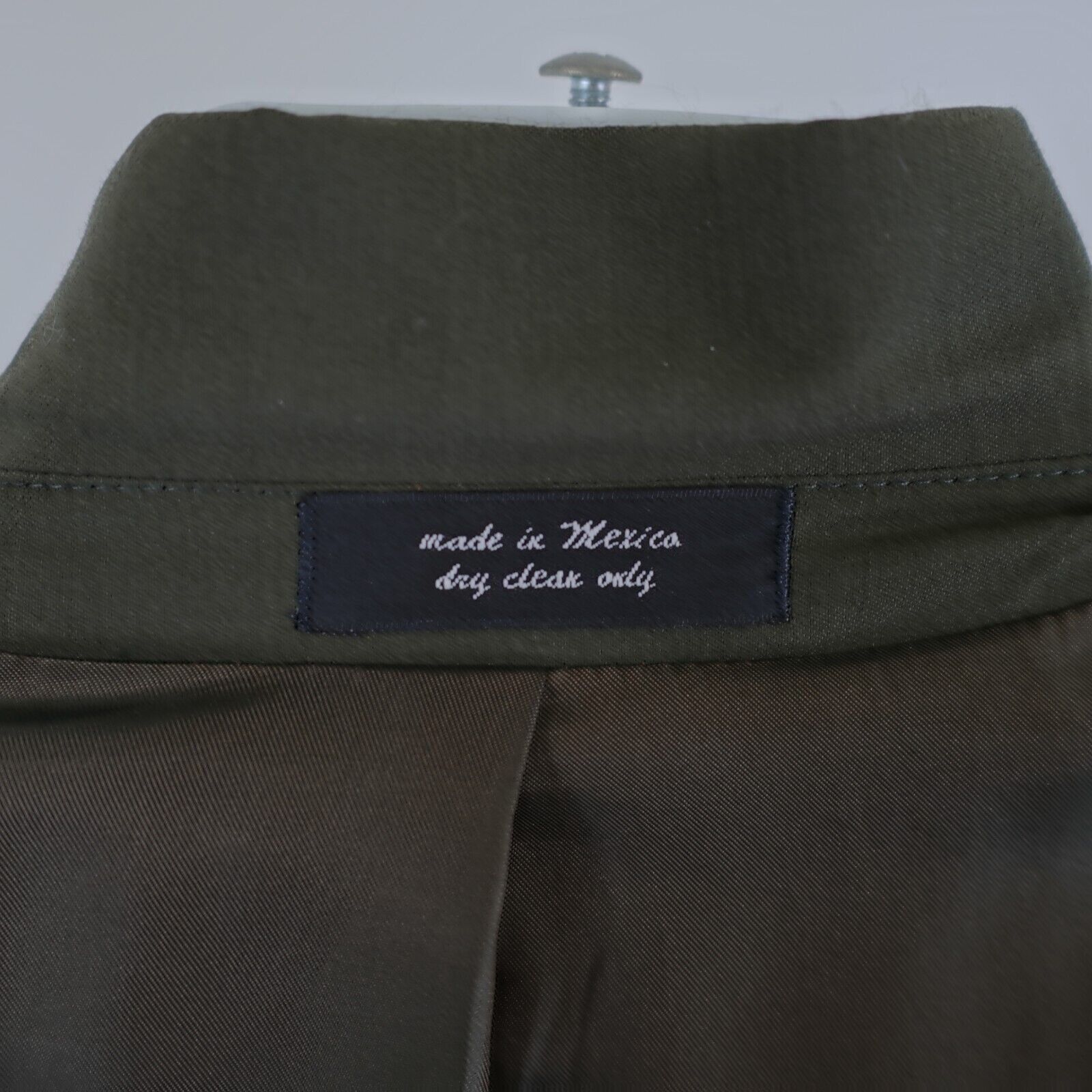 Designer Gianfranco Ruffini Worsted Wool Green 2 Piece Suit 48L 41/29 Size 48L - 15 Thumbnail