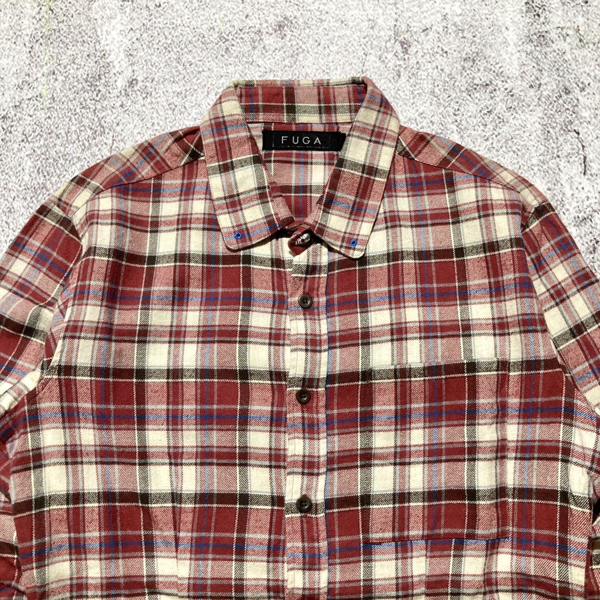 GOSTAR DE FUGA 🇯🇵 2000s Gostar De Fuga Flanel Plaid Shirt Button Up Punk Size US S / EU 44-46 / 1 - 3 Thumbnail