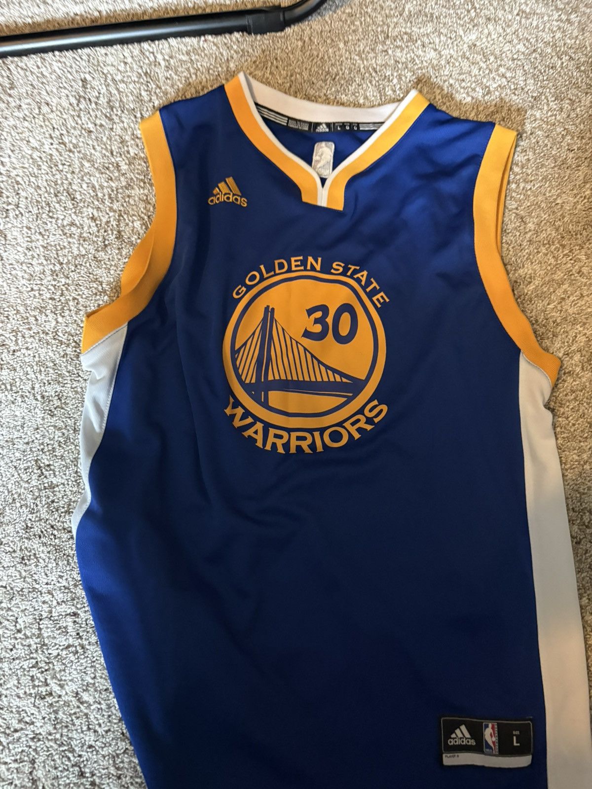 Adidas 2016/17 Warriors home jersey Curry Size US XS / EU 42 / 0 - 1 Thumbnail