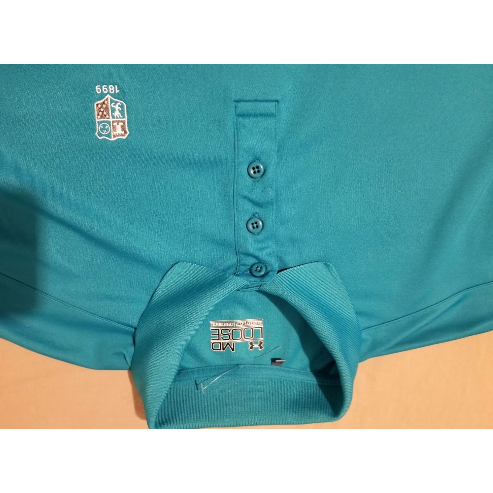 Under Armour Mens Under Armour Polo Shirt Medium Blue Athletic Golf Size US M / EU 48-50 / 2 - 2 Thumbnail